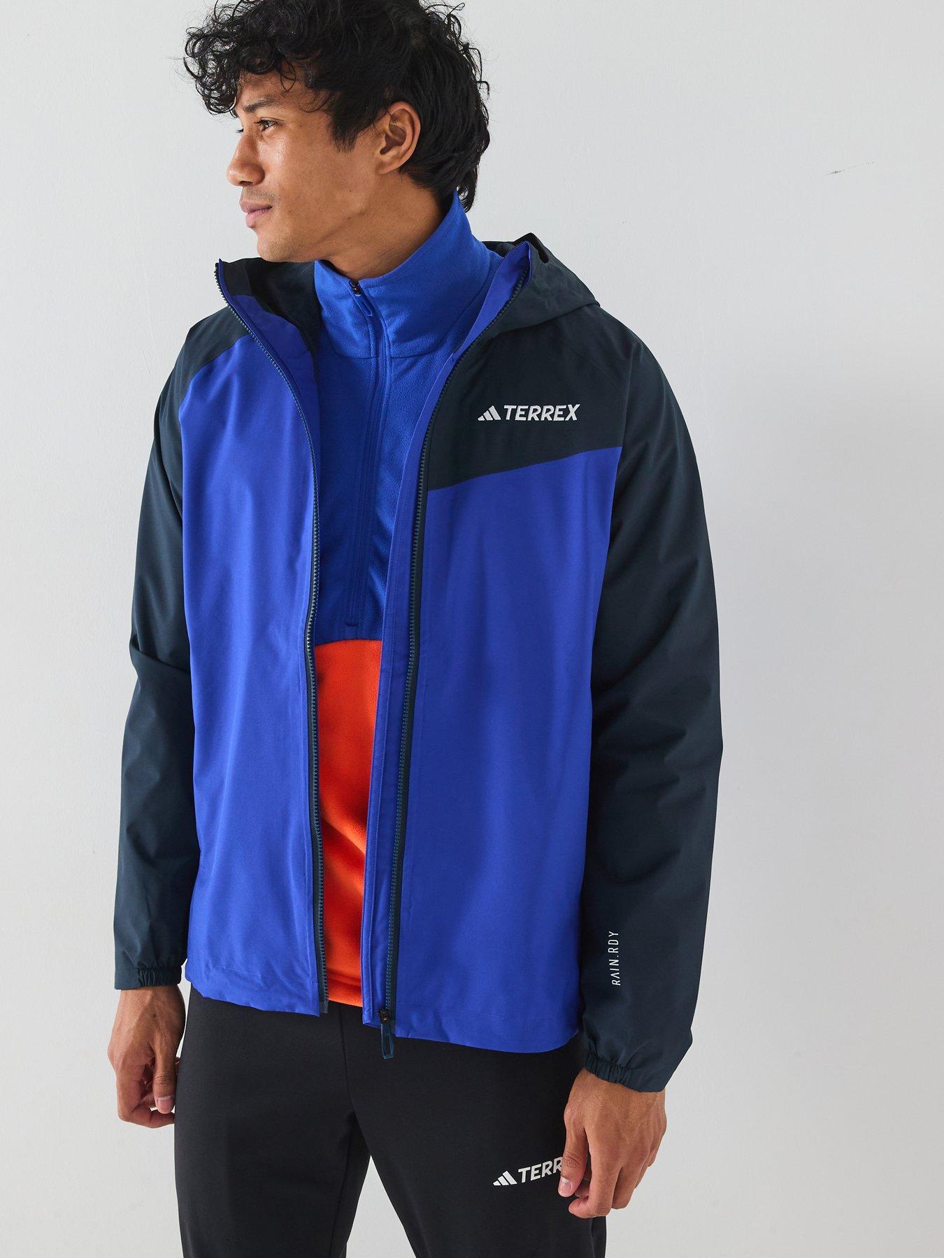 undefined Mens Multi 2L Rain Jacket - Blue