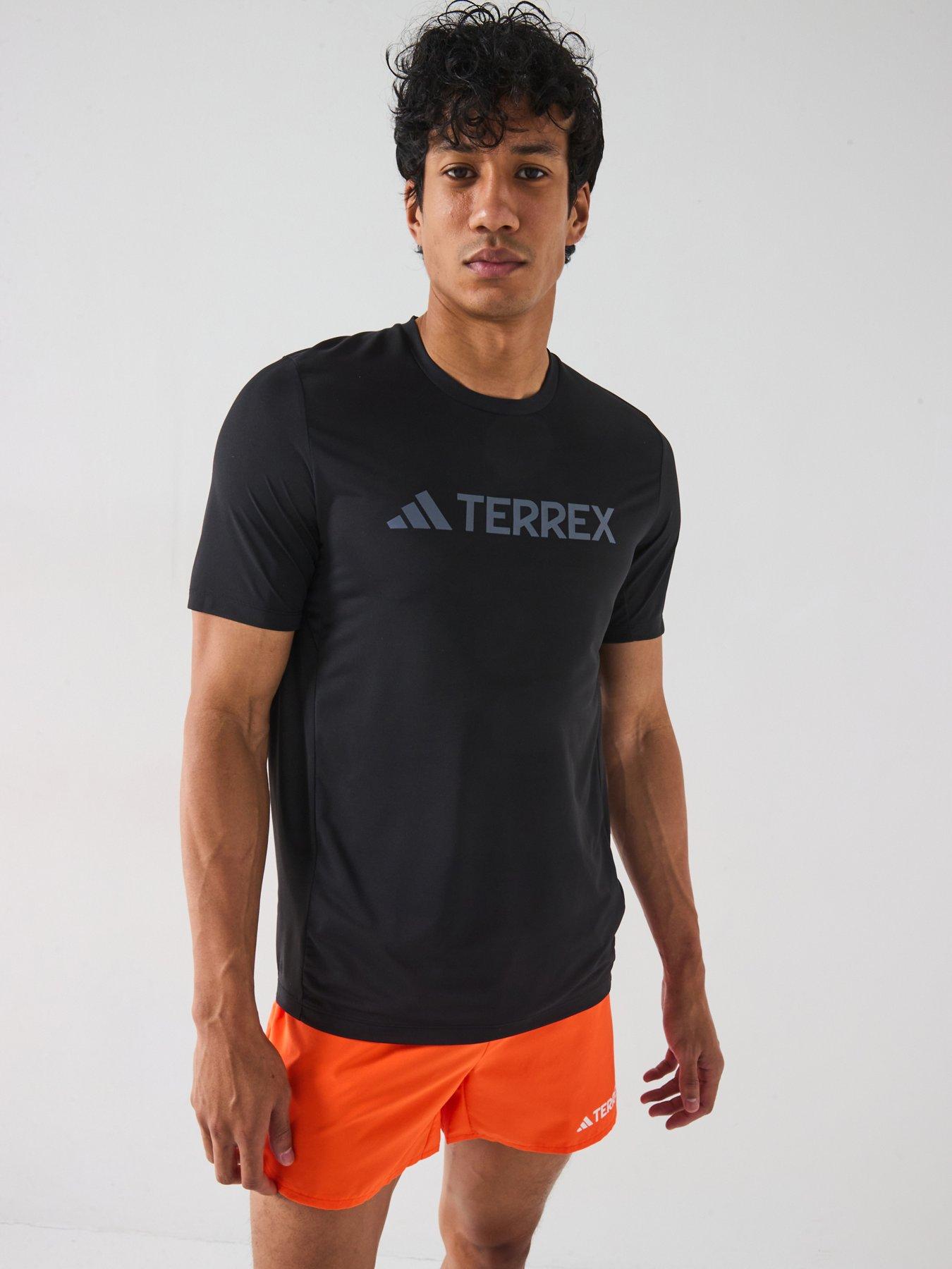 undefined Men's Mountain Logo Tech Tee - Black