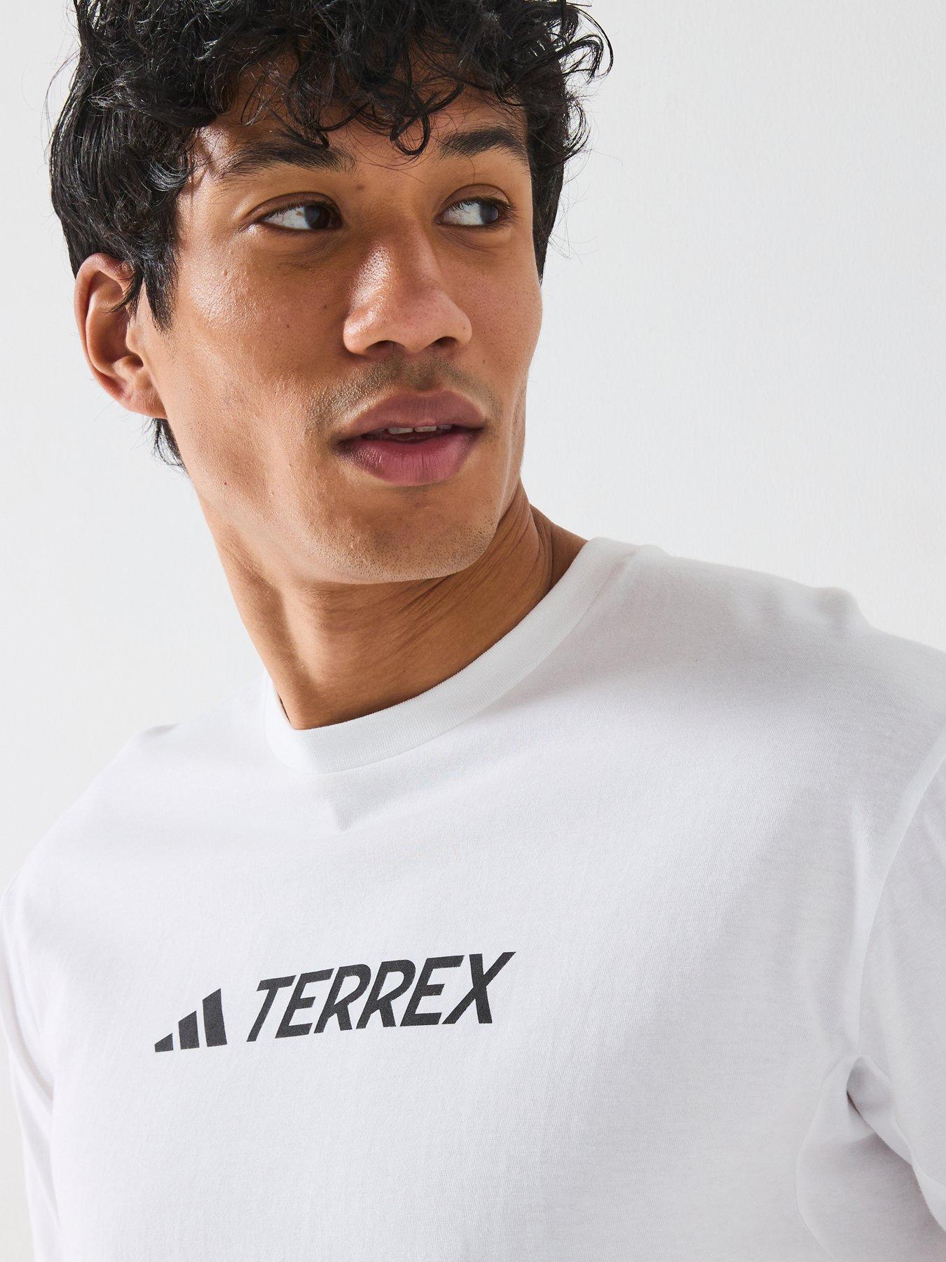 Image 4 of 6 of adidas Terrex Mens Logo Tee - White