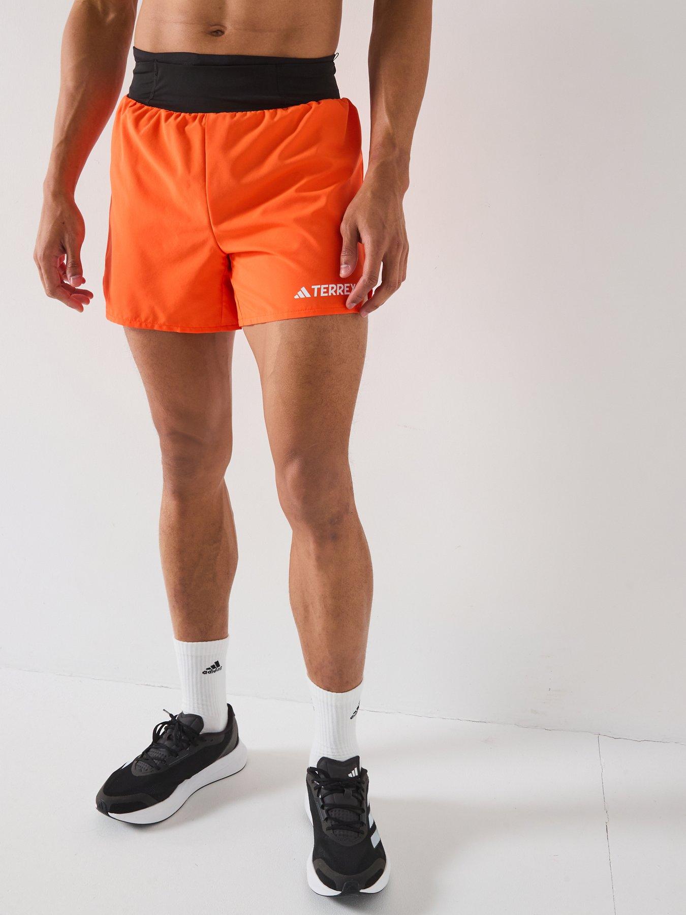 adidas Terrex Mens Xpr 5 Inch Shorts, Semi Impact Orange, Size Xl, Men
