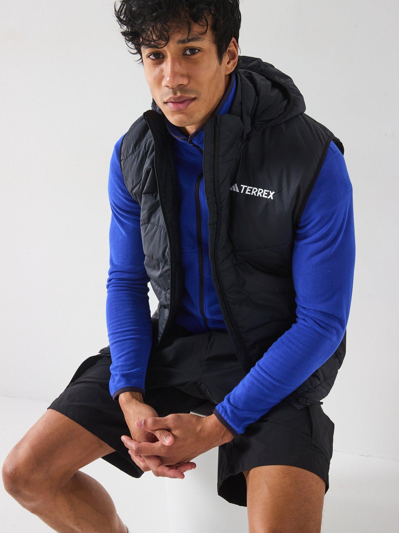 adidas Terrex Mens Mountain Insulated Hooded Vest - Black | Very