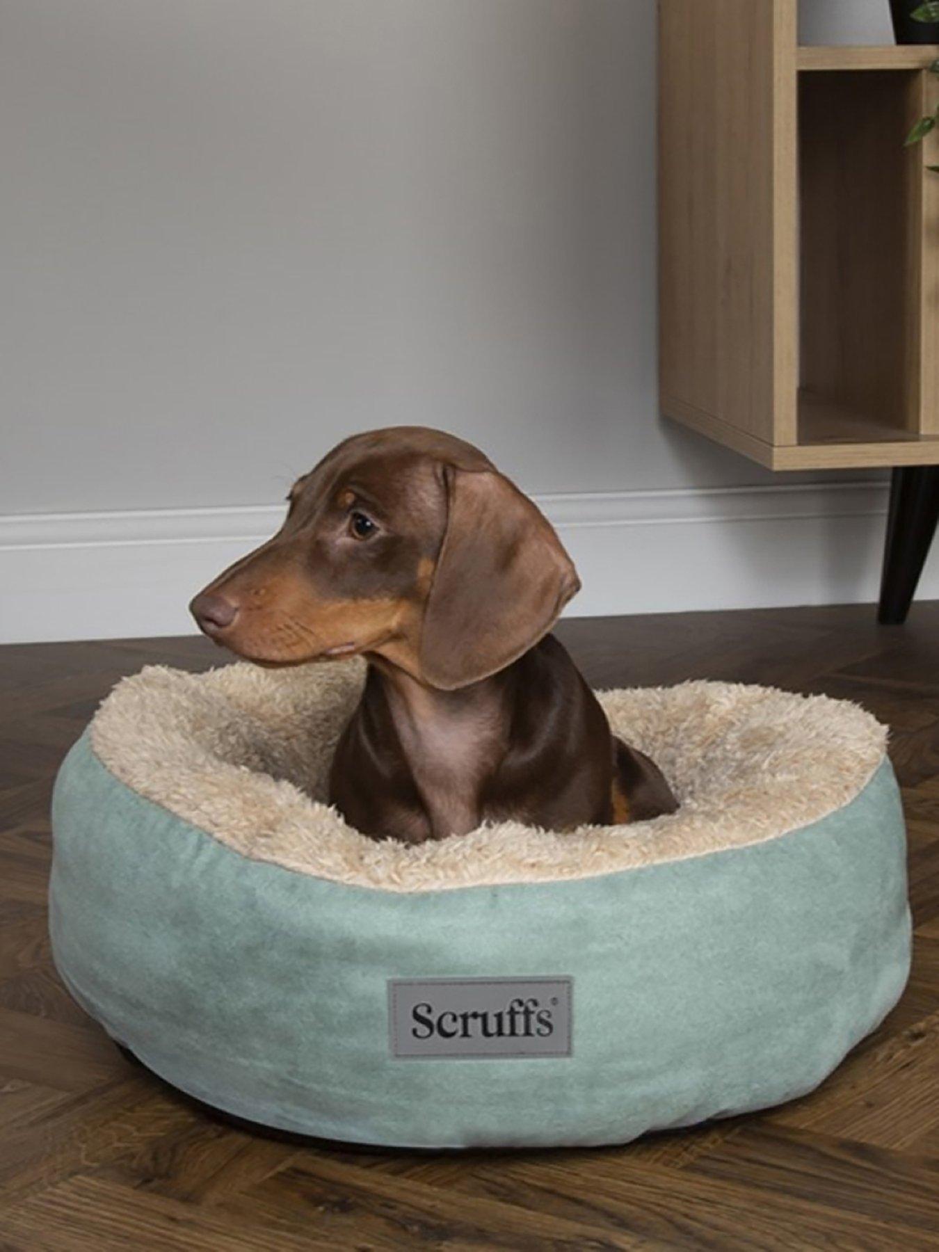 Product photograph of Scruffs Cosy Cat Small Dog Ring Bed - Green from very.co.uk