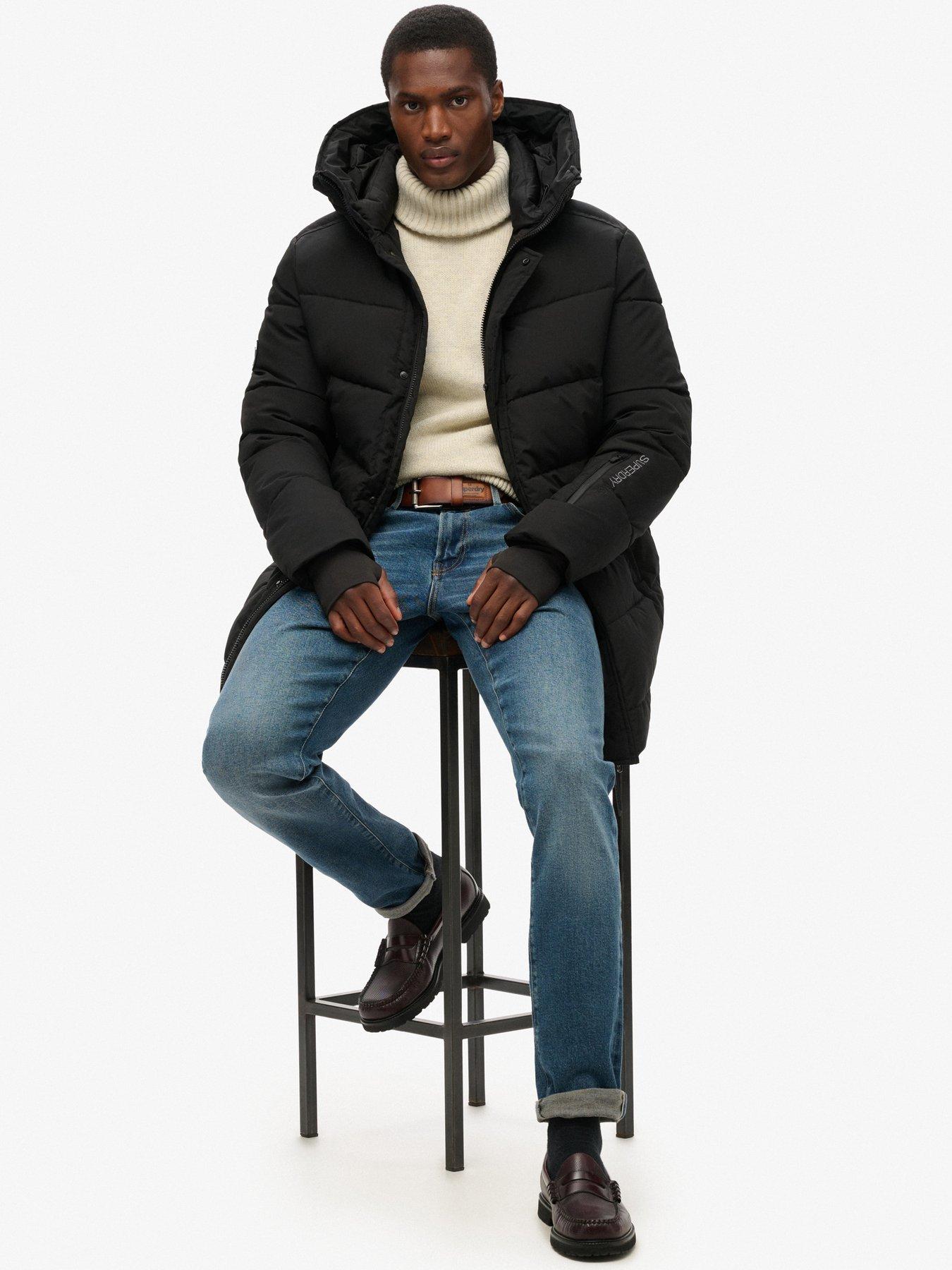 Image 3 of 5 of Superdry Code City Chevron Padded Jacket - Black