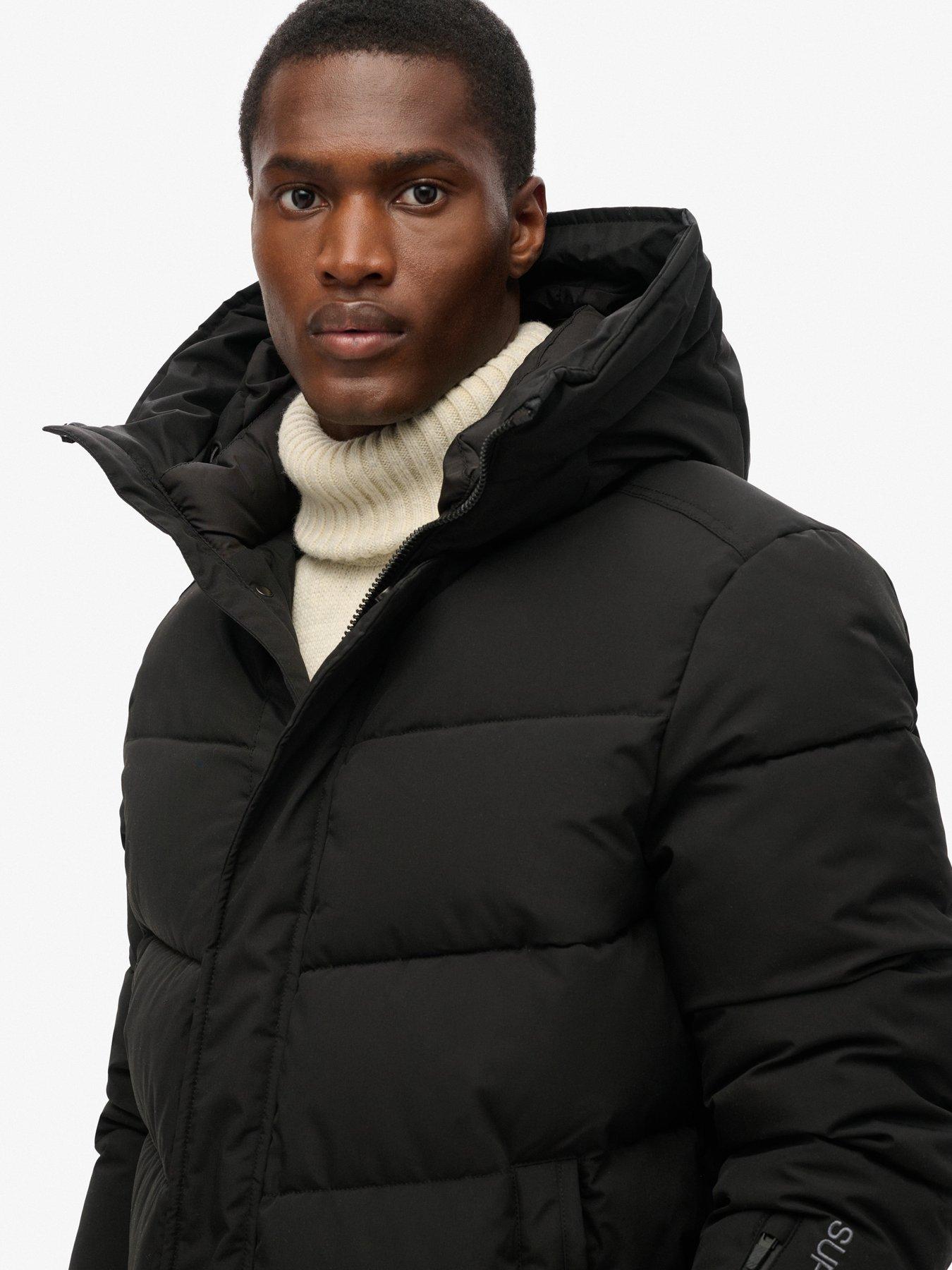 Image 4 of 5 of Superdry Code City Chevron Padded Jacket - Black