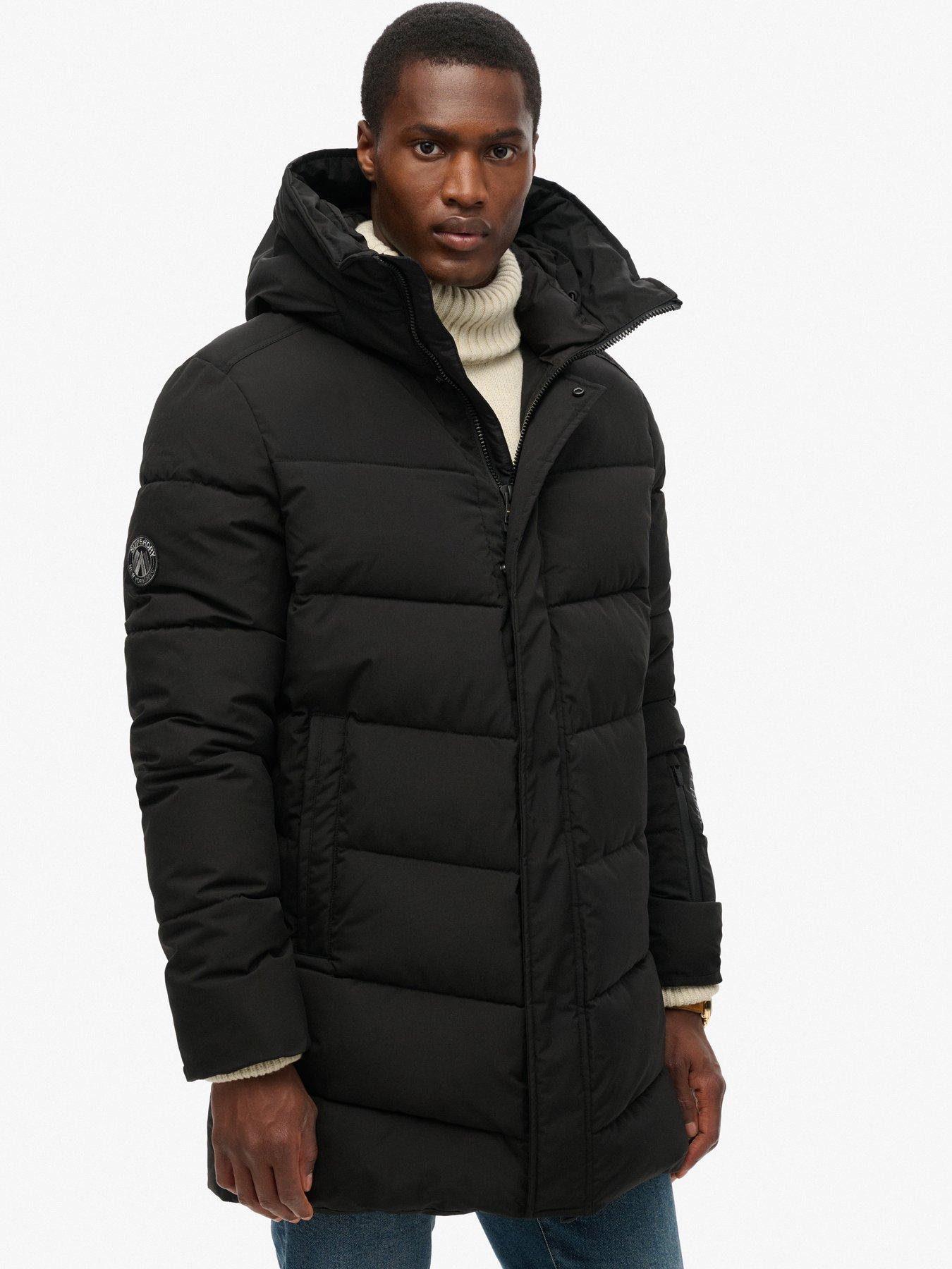 Image 5 of 5 of Superdry Code City Chevron Padded Jacket - Black