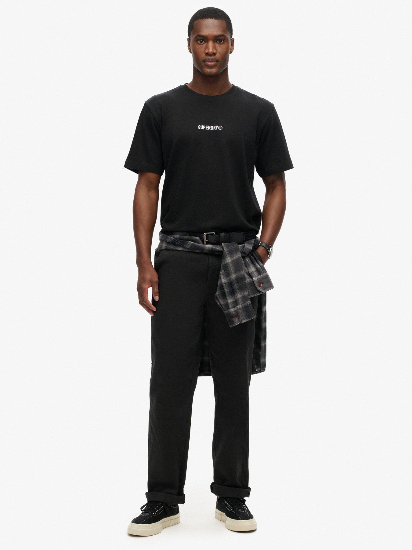 Image 3 of 5 of Superdry Micro Logo Graphic T-Shirt - Black