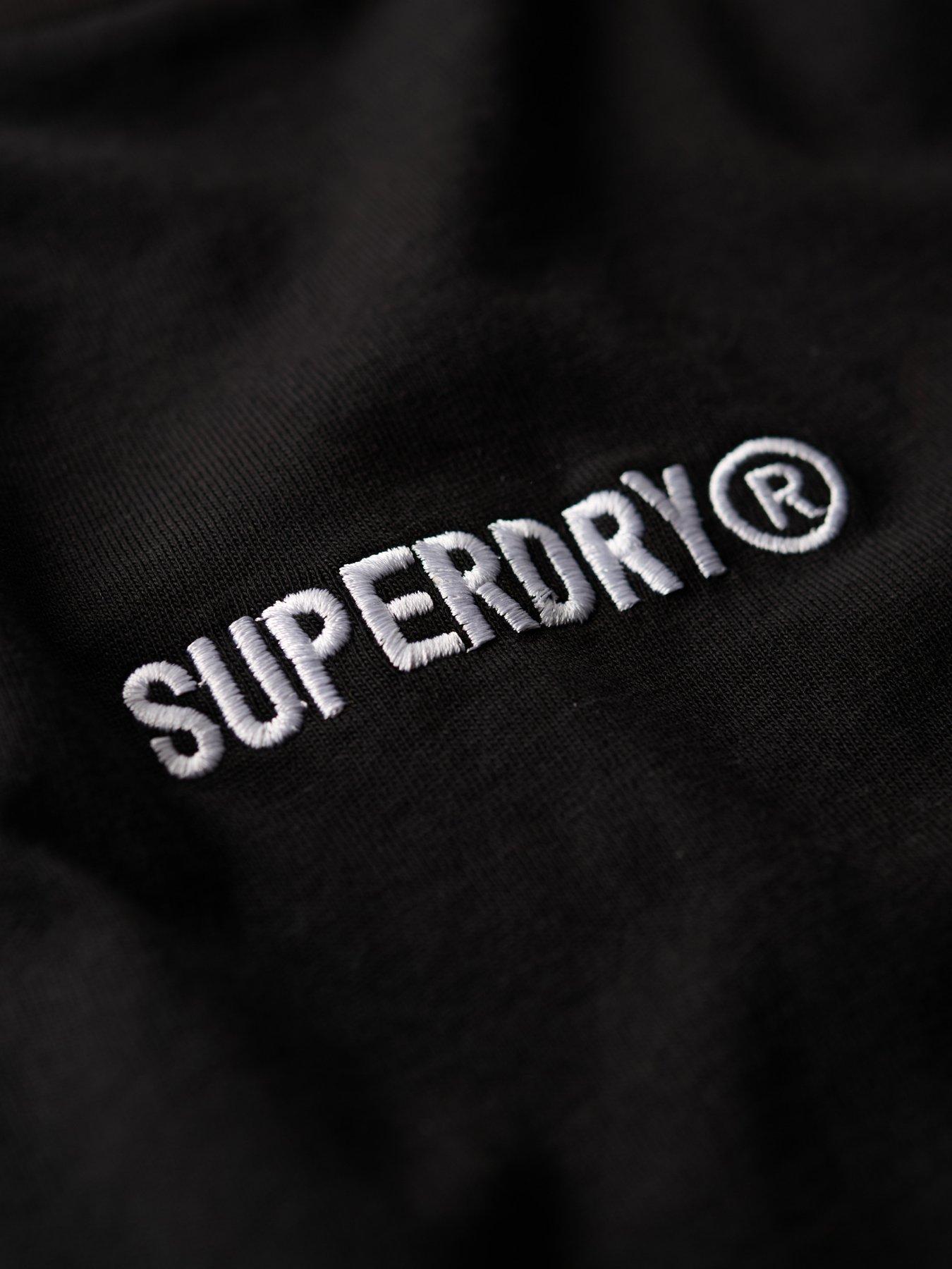 Image 5 of 5 of Superdry Micro Logo Graphic T-Shirt - Black