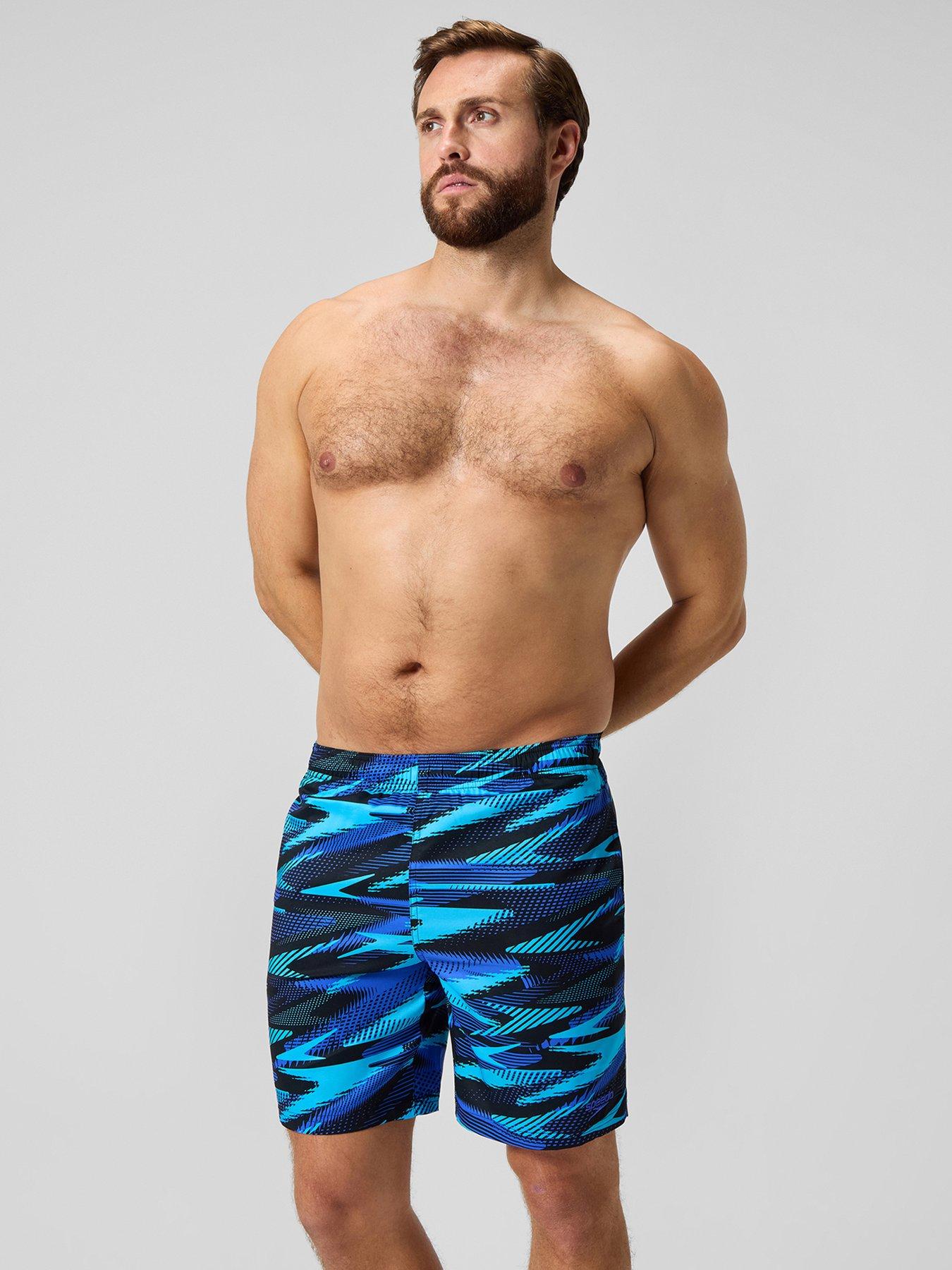 undefined Mens Xpress Lite Allover 18 Inch Watershort - Blue