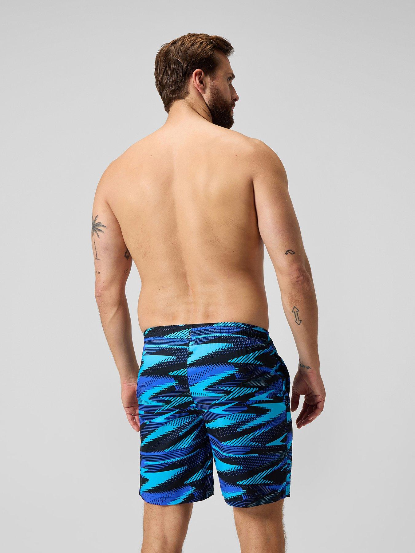 Image 2 of 6 of Speedo Mens Xpress Lite Allover 18 Inch Watershort - Blue