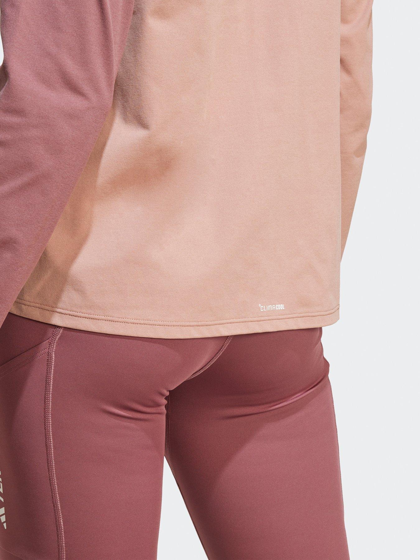 Image 5 of 5 of adidas Terrex Women's Mountain Half Zip Long Sleeve Tee - Pink