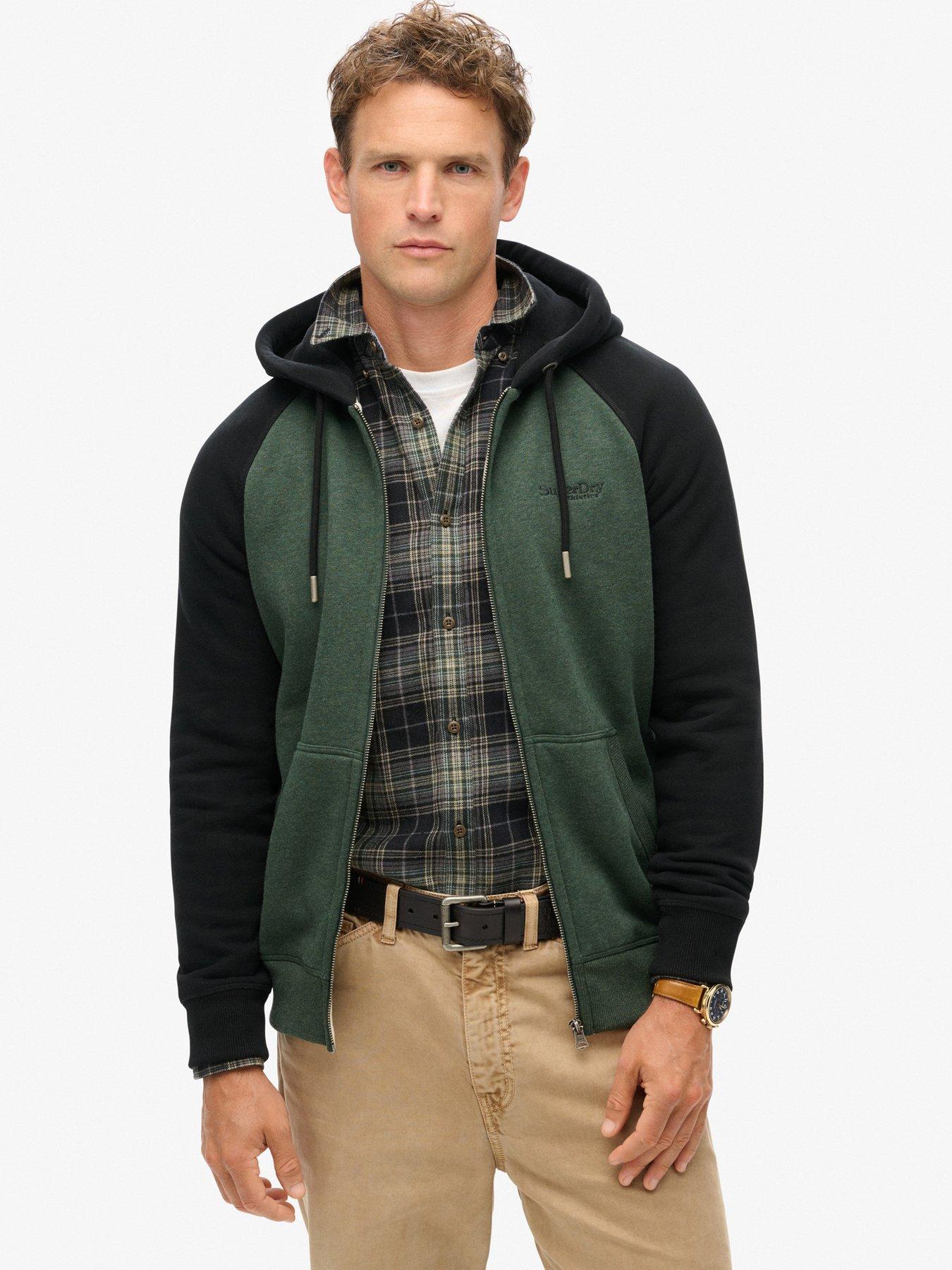 undefined Essential Baseball Zip Hoodie - Black