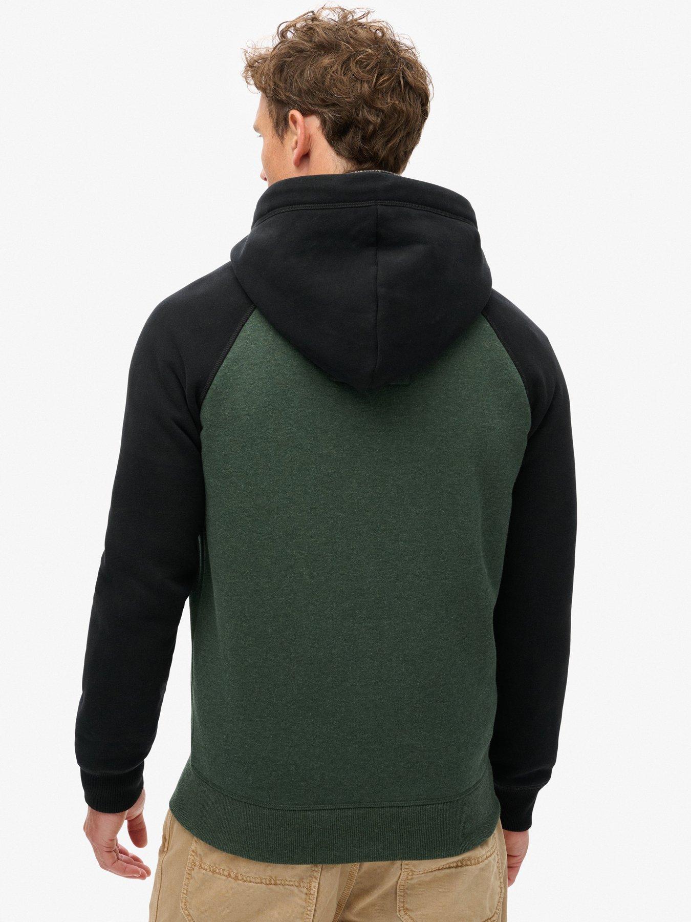 Image 2 of 5 of Superdry Essential Baseball Zip Hoodie - Black