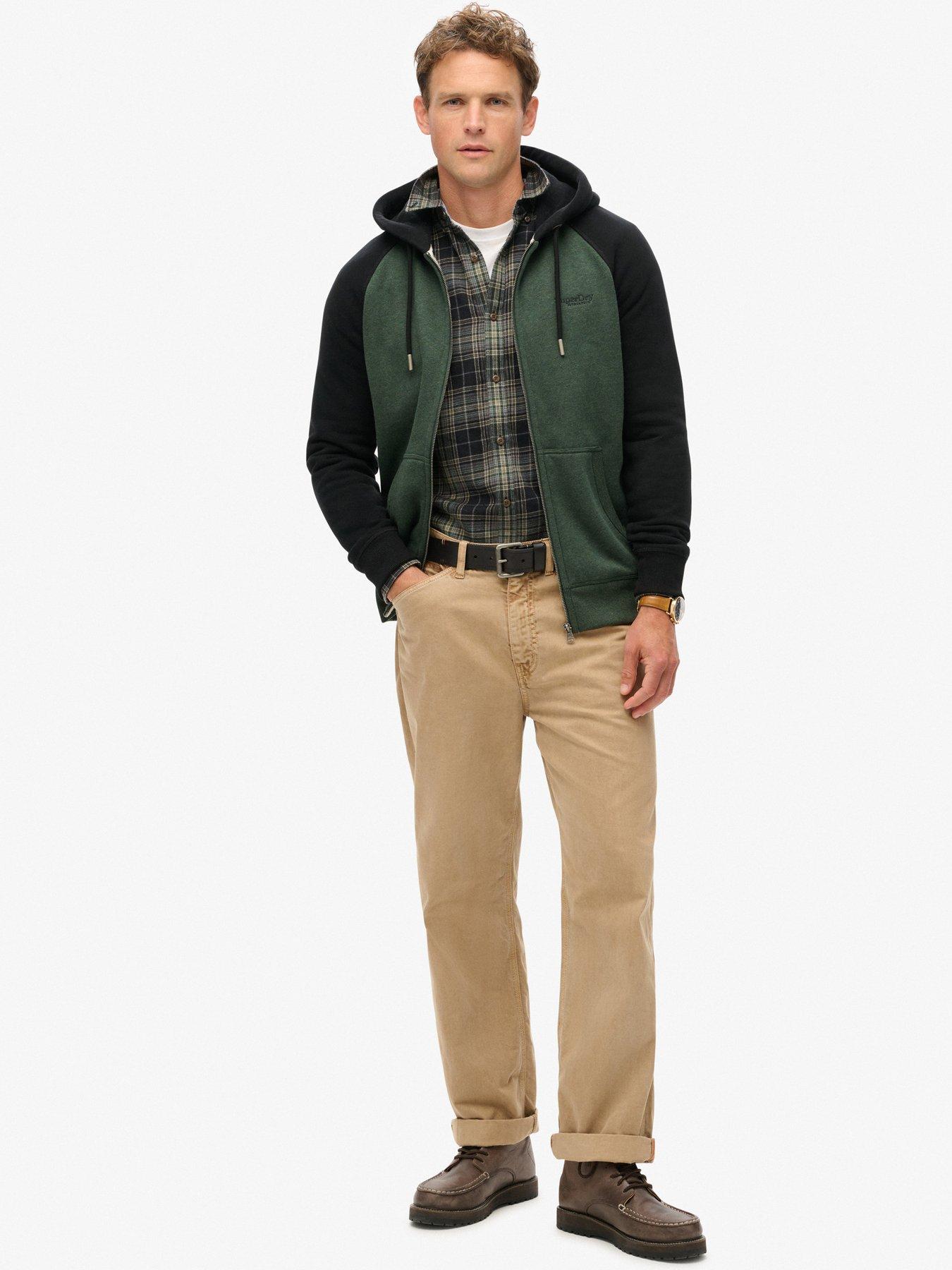 Image 3 of 5 of Superdry Essential Baseball Zip Hoodie - Black