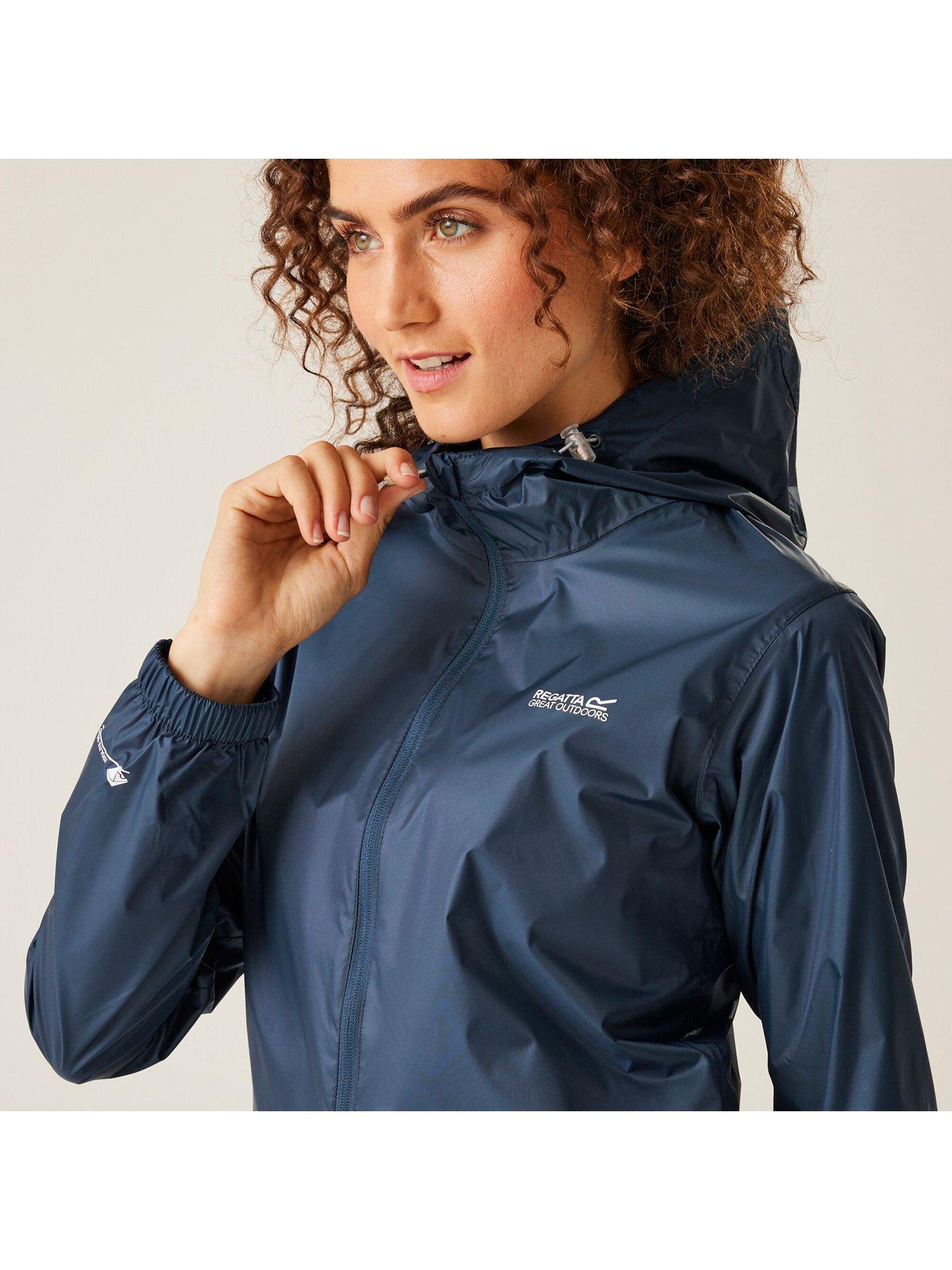 Image 4 of 7 of Regatta Womens Pack It III Waterproof Shell Jacket - Navy