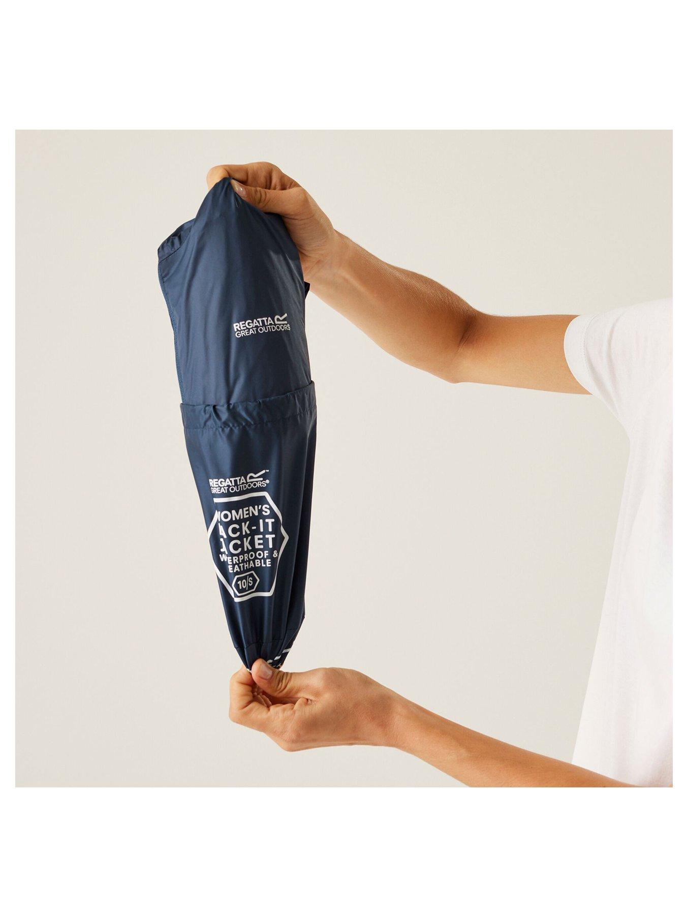 Image 5 of 7 of Regatta Womens Pack It III Waterproof Shell Jacket - Navy