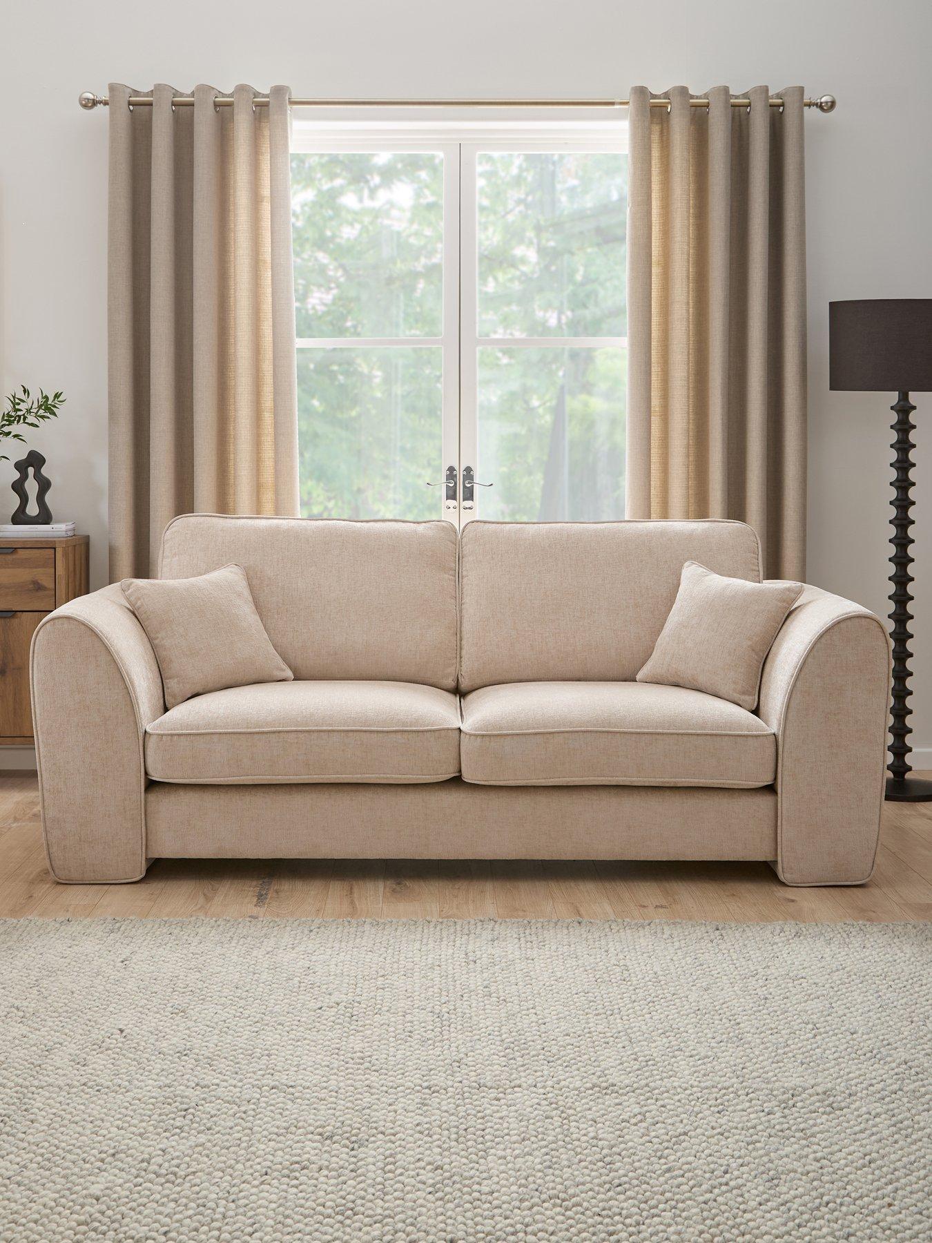 undefined Sahara 3 Seater Standard Back Fabric Sofa - FSC® Certified