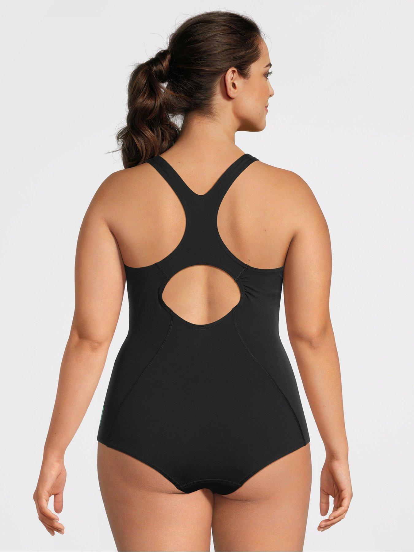 Image 2 of 6 of Speedo Womens Plus Size Placement Medalist - Dark Teal