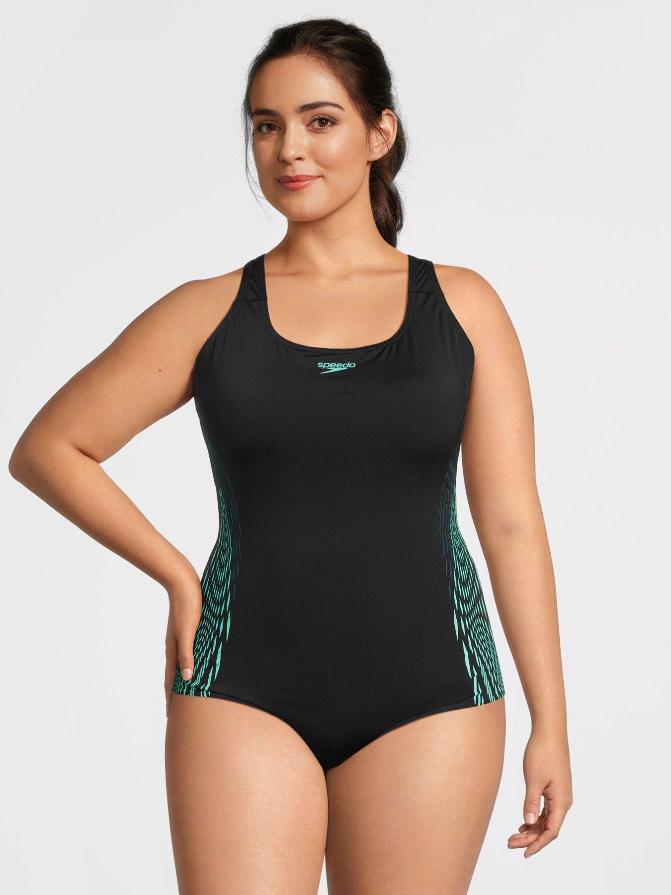 Image 3 of 6 of Speedo Womens Plus Size Placement Medalist - Dark Teal