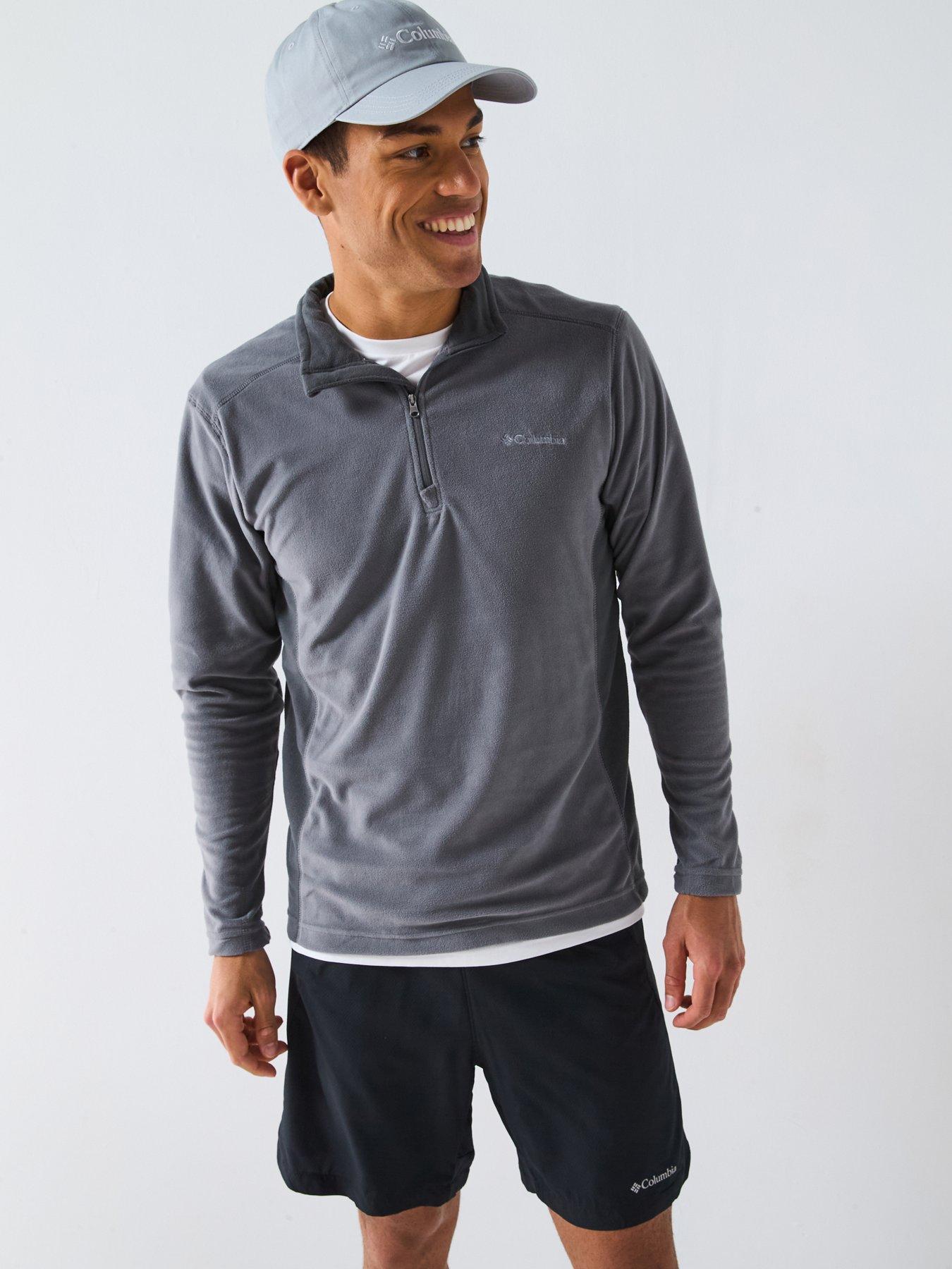 columbia-mens-klamath-range-2-half-zip-fleece-grey