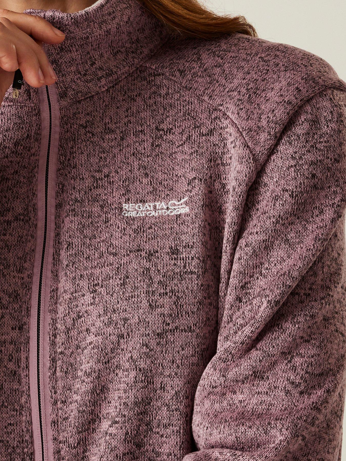 Image 4 of 6 of Regatta Womens Womens Newhill Ii Full Zip Fleece- Pink