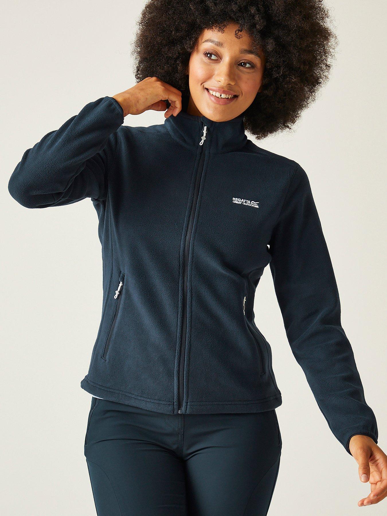 undefined Womens Floreoiv Full Zip Fleece - Navy