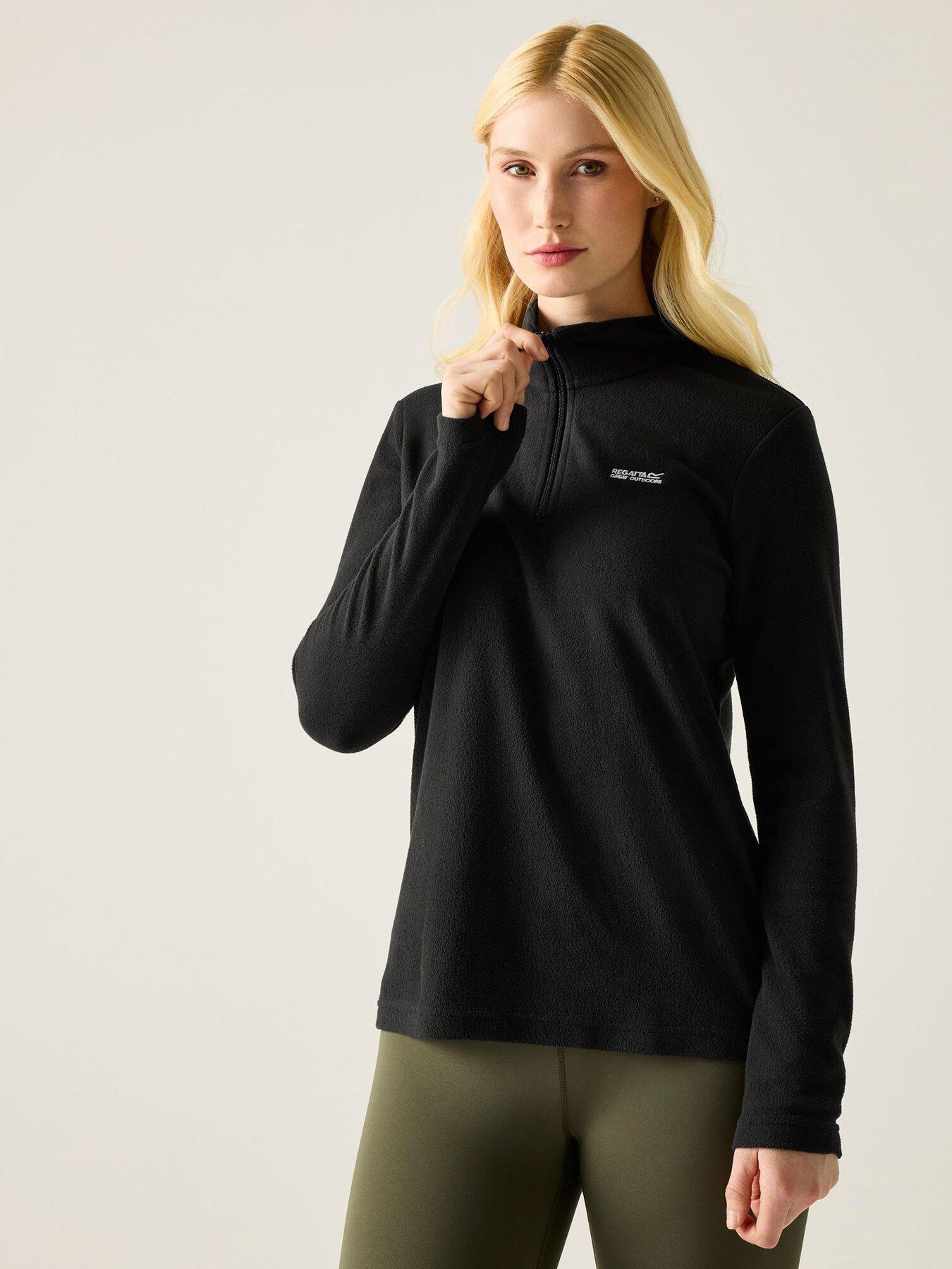 regatta-womens-sweethart-half-zip-fleece-black