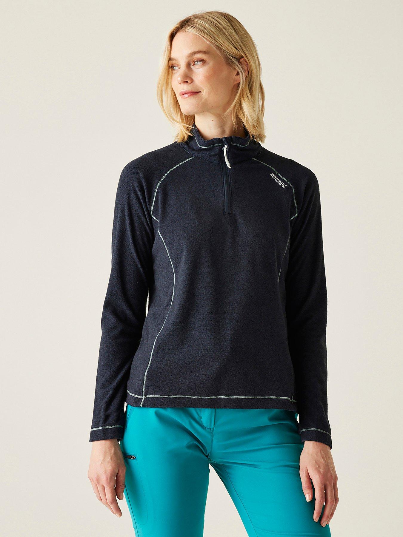 undefined Womens Montes Half Zip Fleece - Navy
