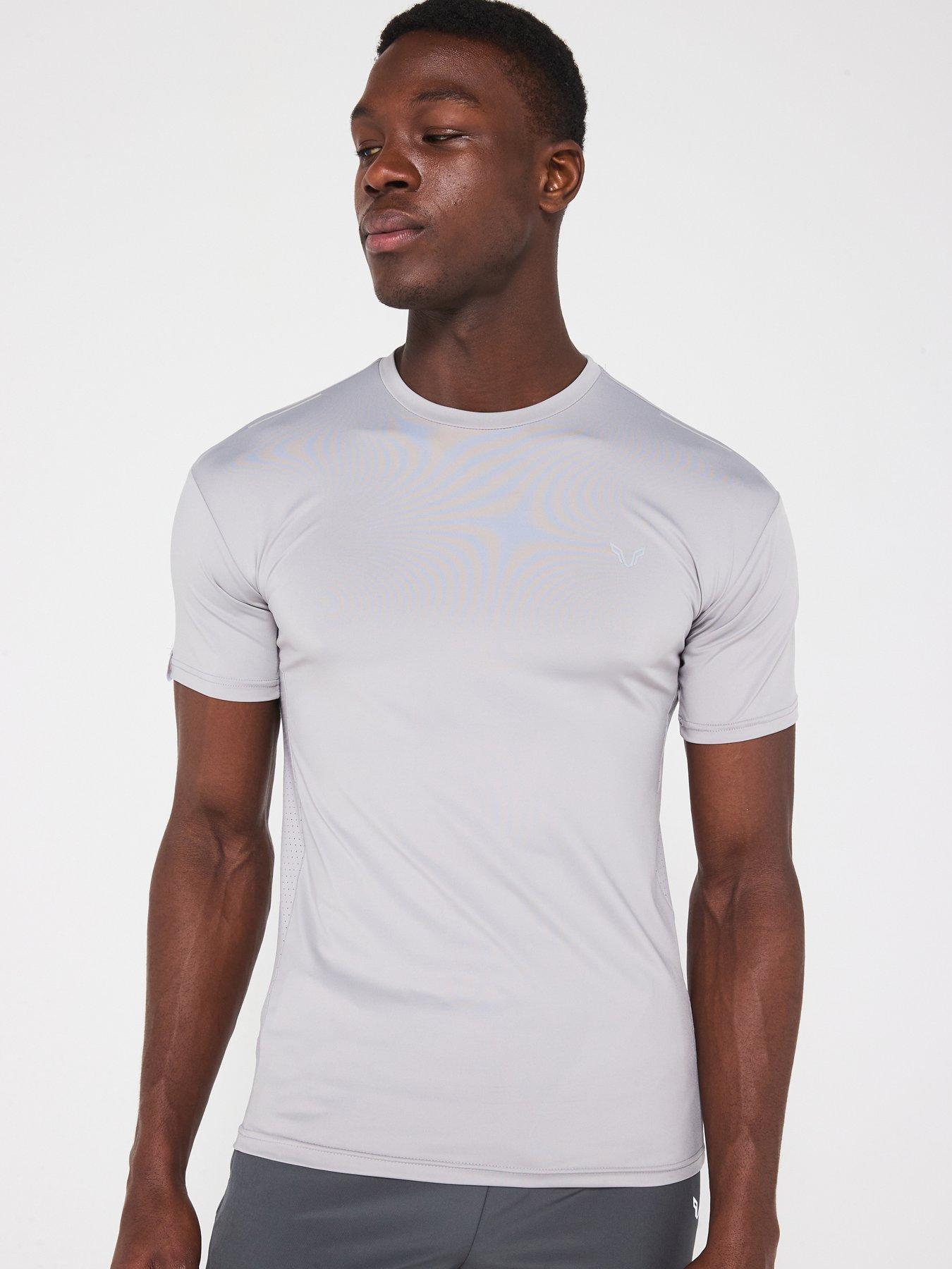 Okami Mens Brockton Poly Panelled T-Shirt - Grey