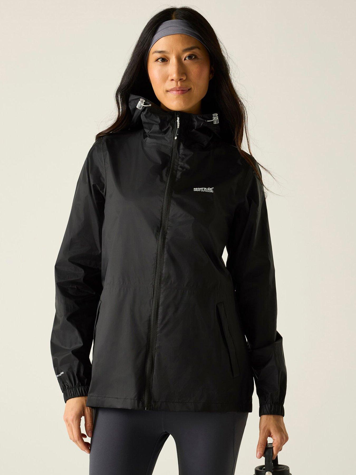 Regatta Women's Pack-It III Waterproof Pack Away Shell Jacket - Black