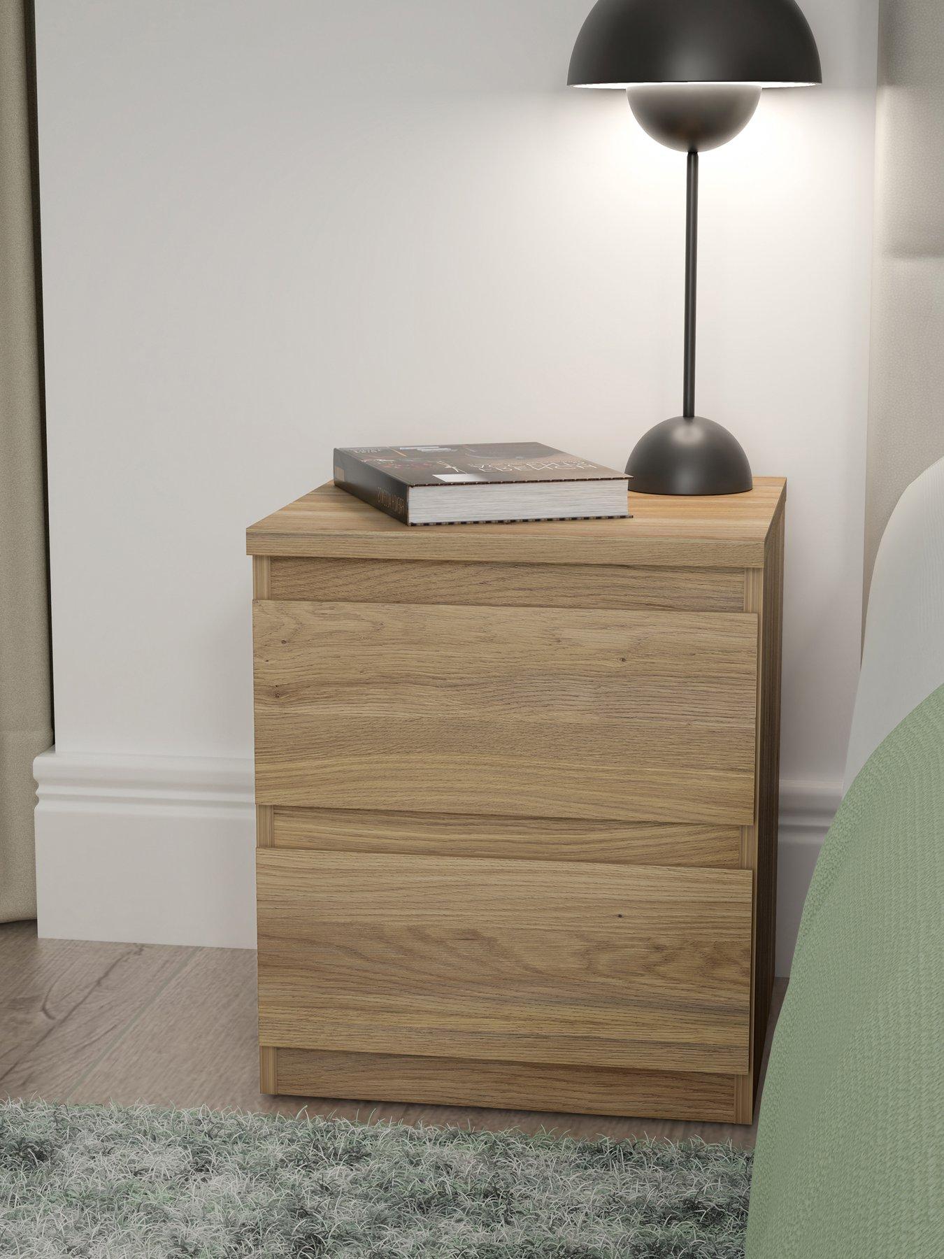 Product photograph of Very Home Lisson 2 Drawer Bedside - New Oak - Fsc Reg Certified from very.co.uk