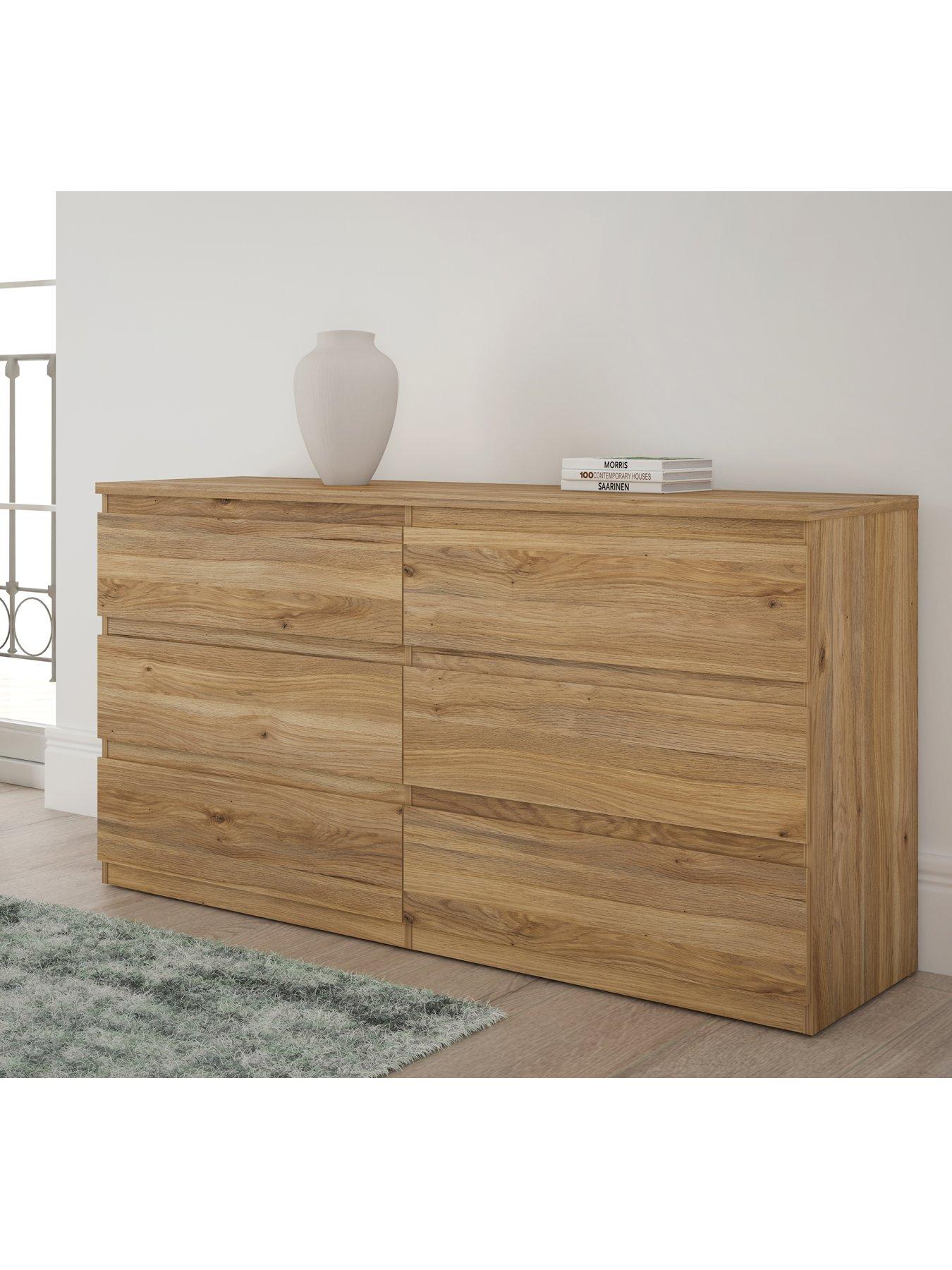 Product photograph of Very Home Lisson 6 Drawer Chest - New Oak - Fsc Reg Certified from very.co.uk