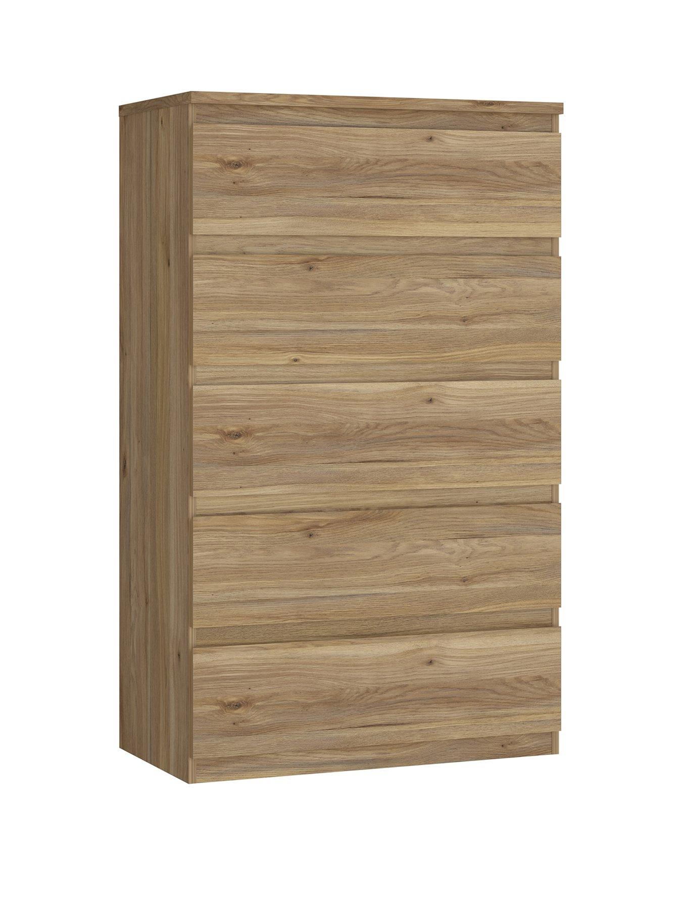 Image 3 of 7 of The Very Collection Lisson 5 Drawer Chest&nbsp;- New Oak&nbsp;-&nbsp;FSC&reg; Certified
