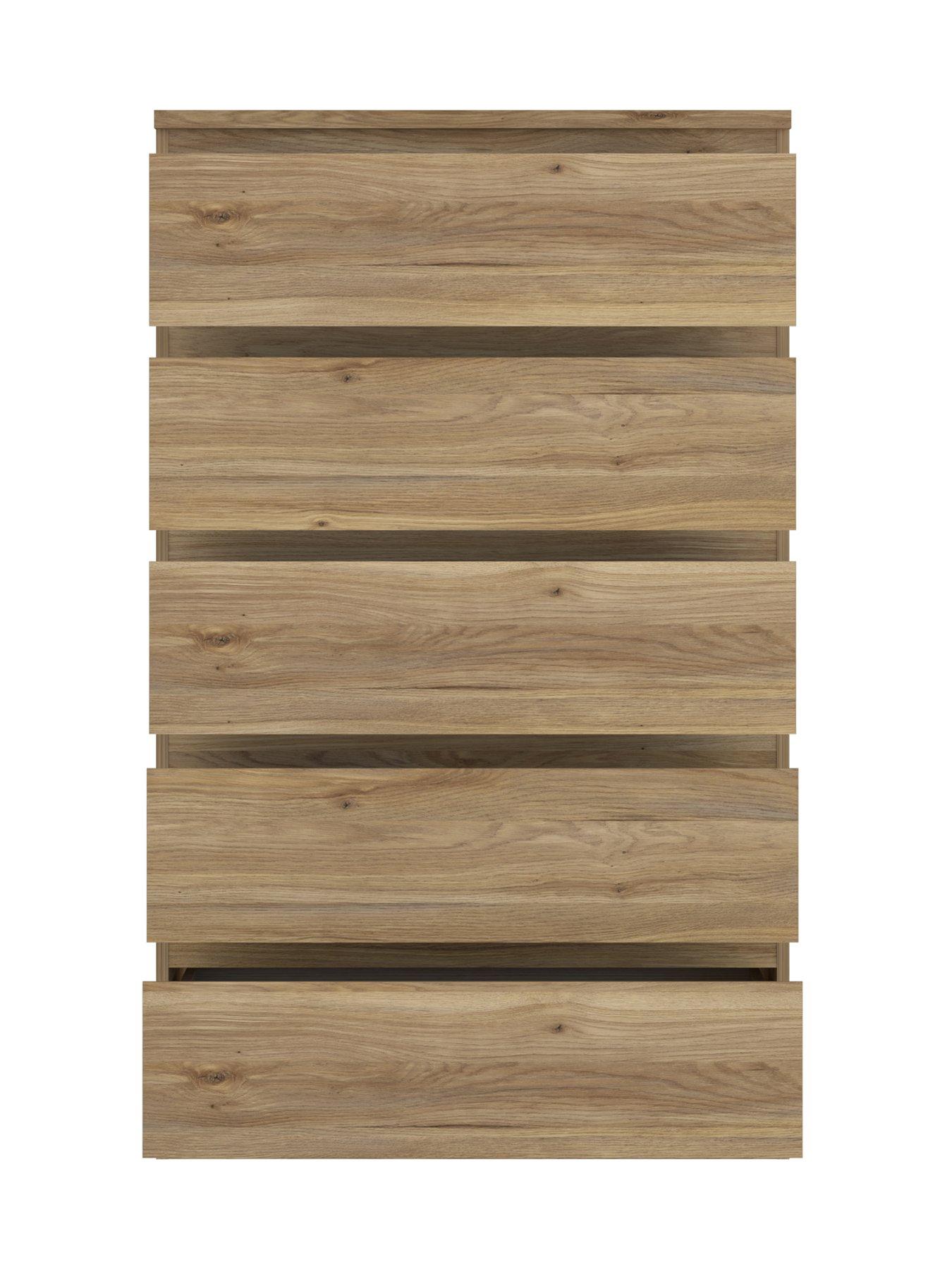 Image 4 of 7 of The Very Collection Lisson 5 Drawer Chest&nbsp;- New Oak&nbsp;-&nbsp;FSC&reg; Certified