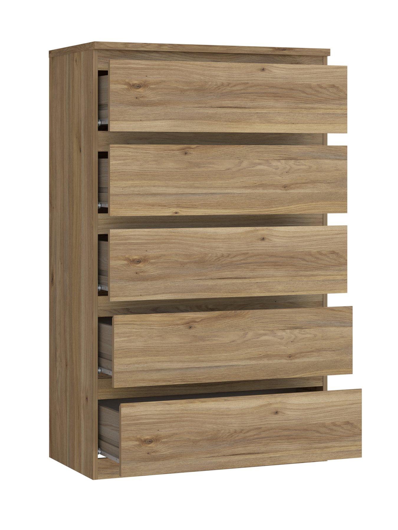 Image 5 of 7 of The Very Collection Lisson 5 Drawer Chest&nbsp;- New Oak&nbsp;-&nbsp;FSC&reg; Certified