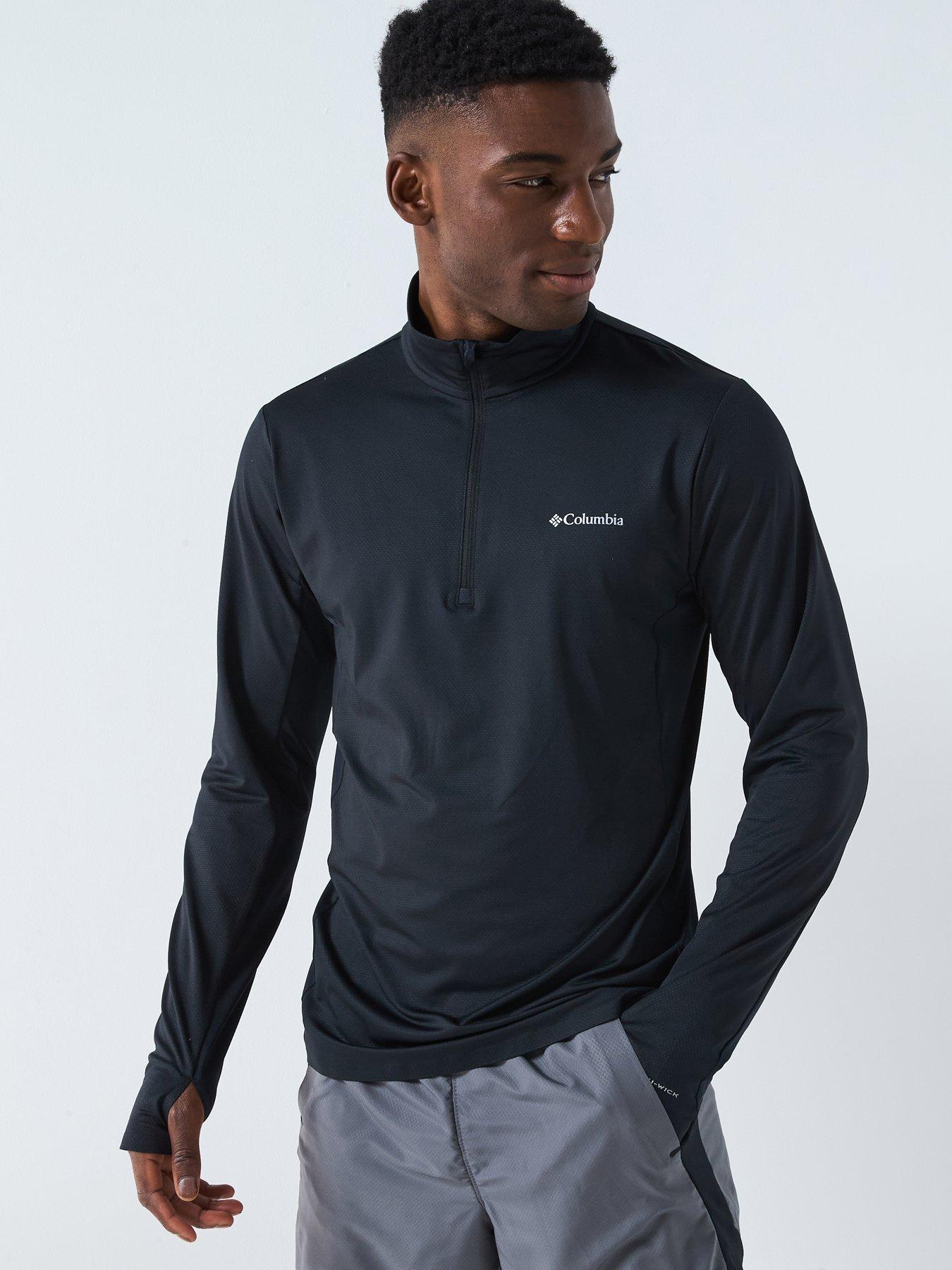 undefined Men's Three Pitch Technical Half Zip Top - Black
