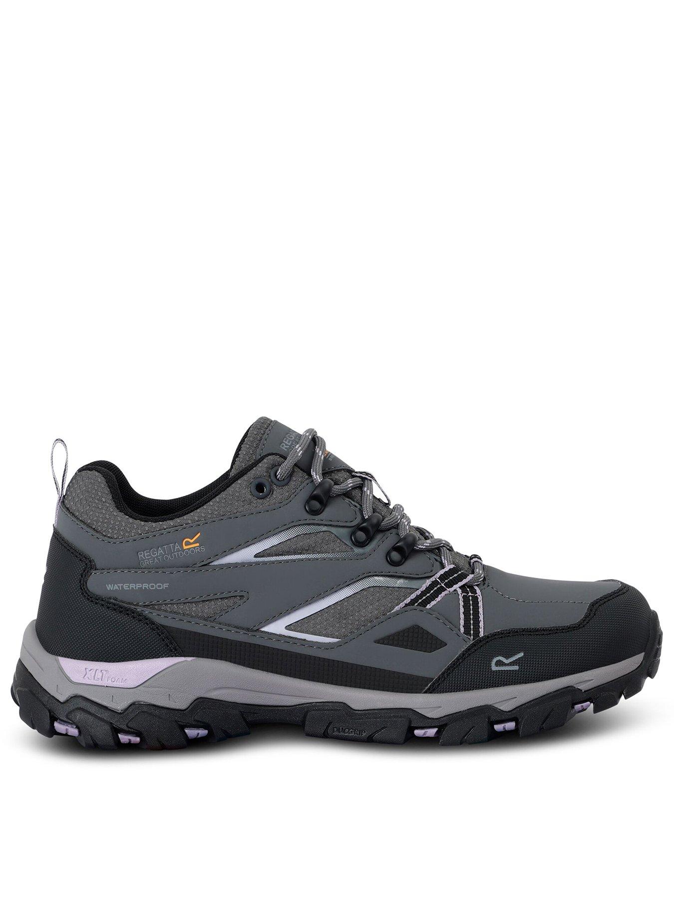 Regatta Womens Lady Holcombe Low Waterproof Walking Shoe Grey
