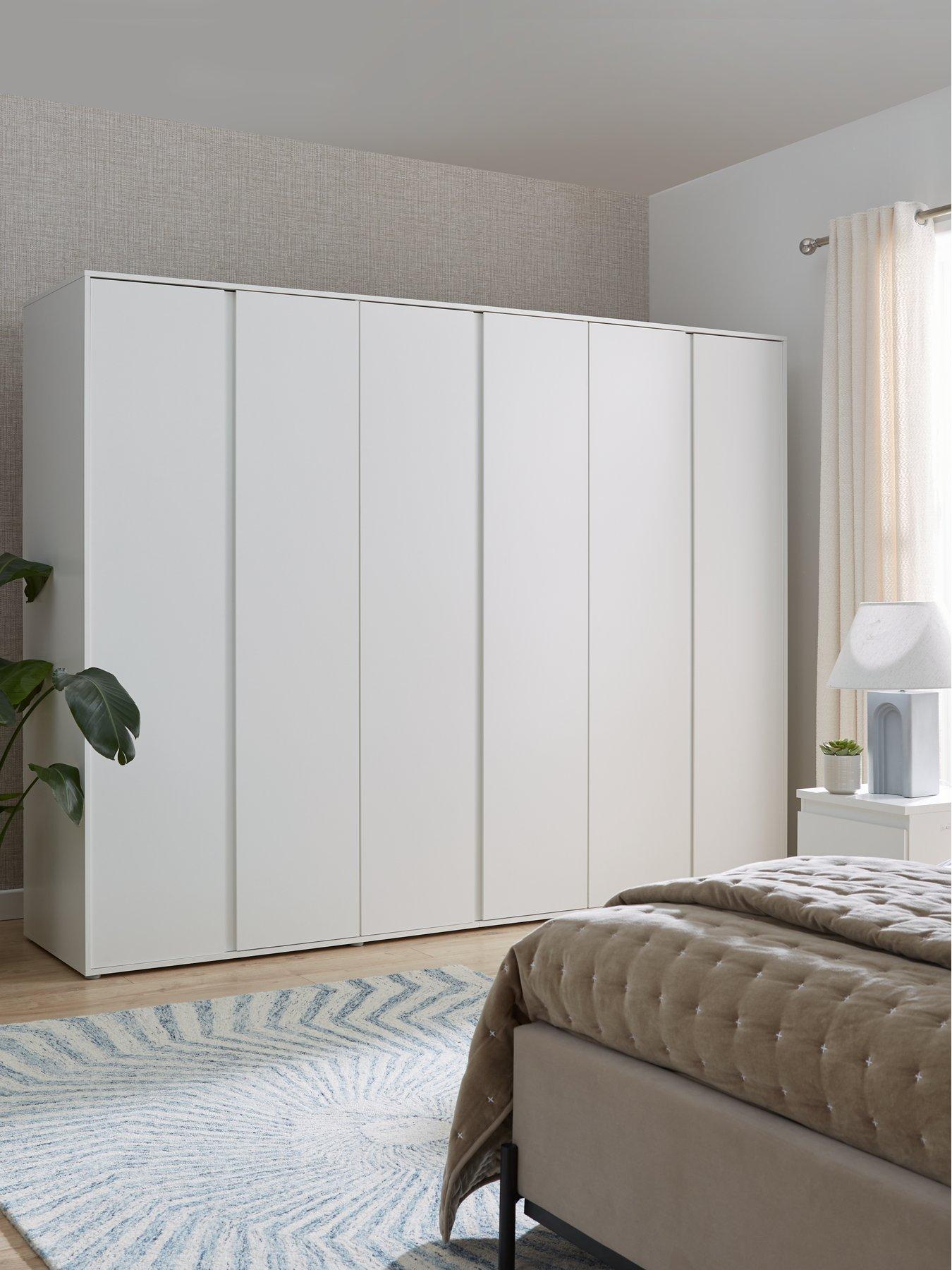 Image 1 of 6 of Very Home Lisson 6 Door Wardrobe - White&nbsp;-&nbsp;FSC&reg; Certified