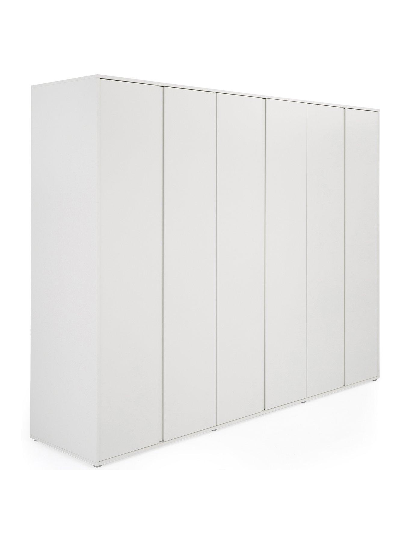 Image 3 of 6 of Very Home Lisson 6 Door Wardrobe - White&nbsp;-&nbsp;FSC&reg; Certified