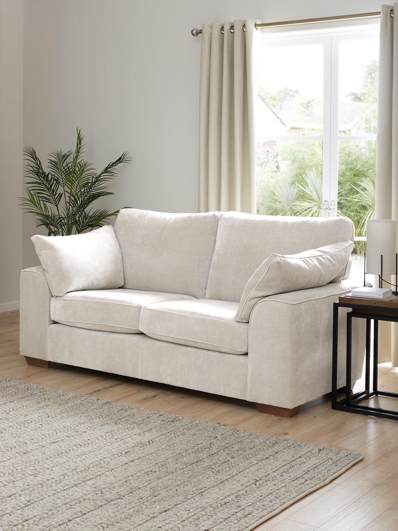 Product photograph of Very Home Ascot 4 Seater Fabric Sofa from very.co.uk