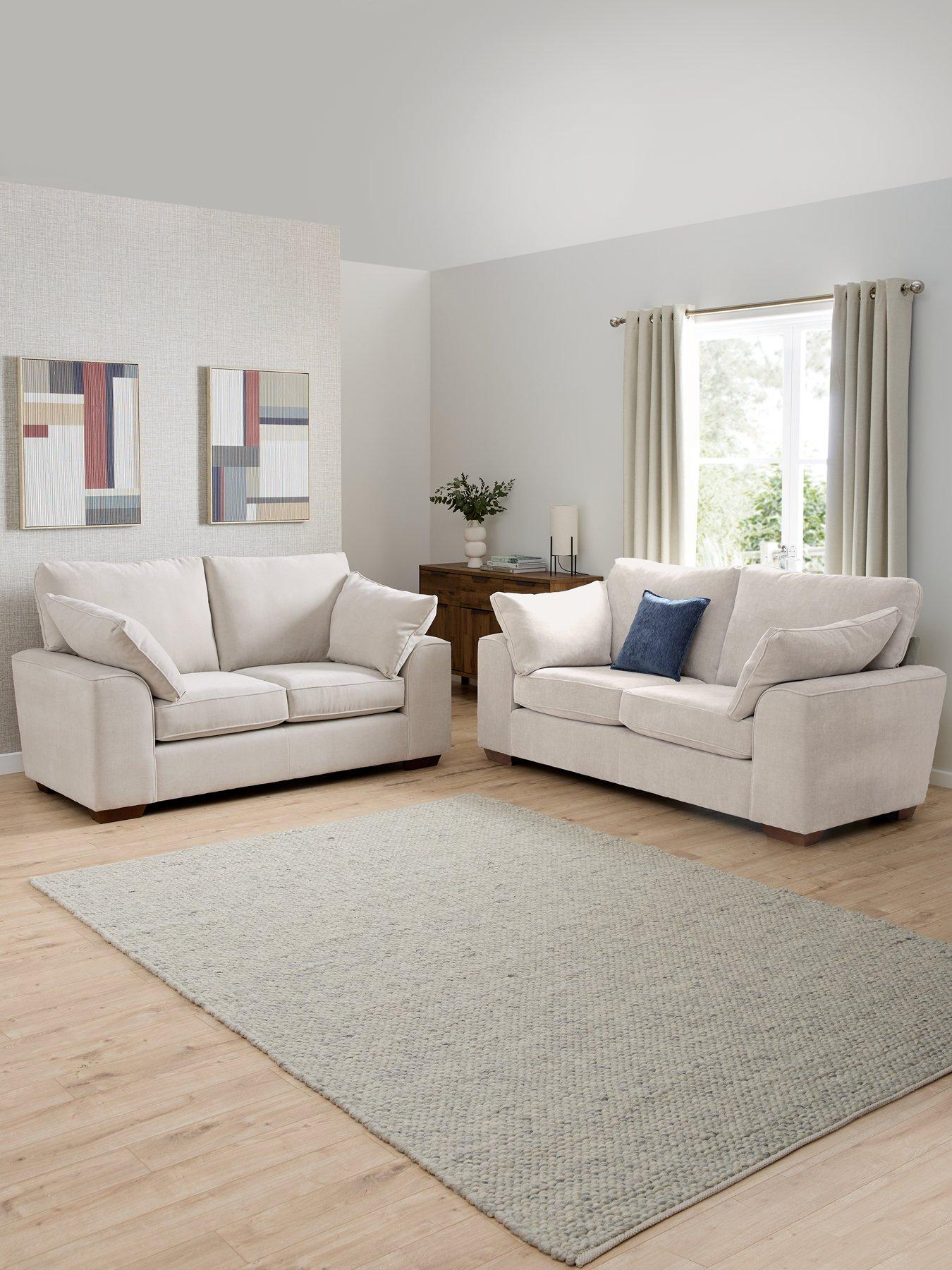 The Very Collection Ascot 3 + 2 Seater Fabric Sofa Set (Buy  &  SAVE!) - Made to order in the UK