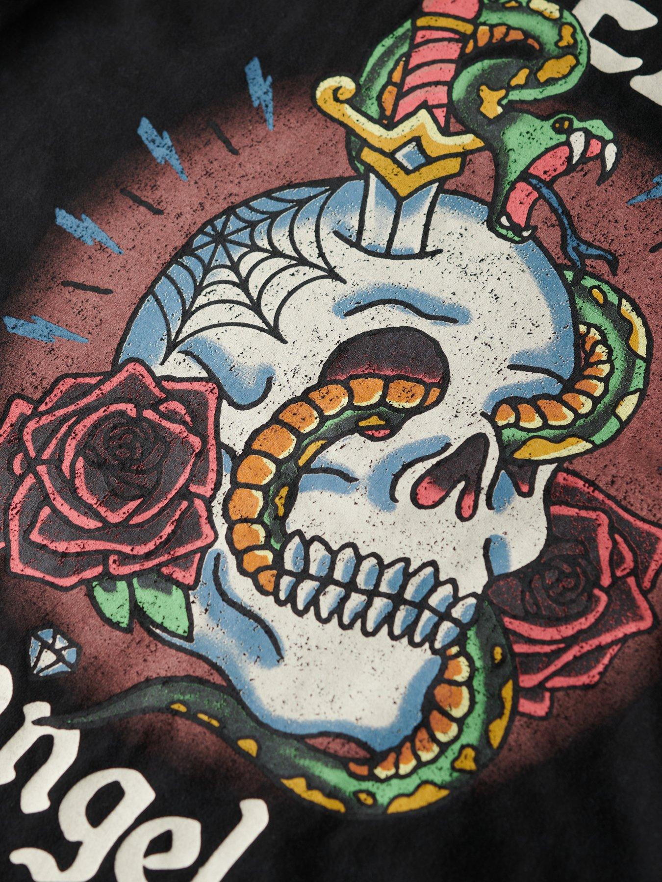 Image 5 of 5 of Superdry Tattoo Graphic T-shirt - Black