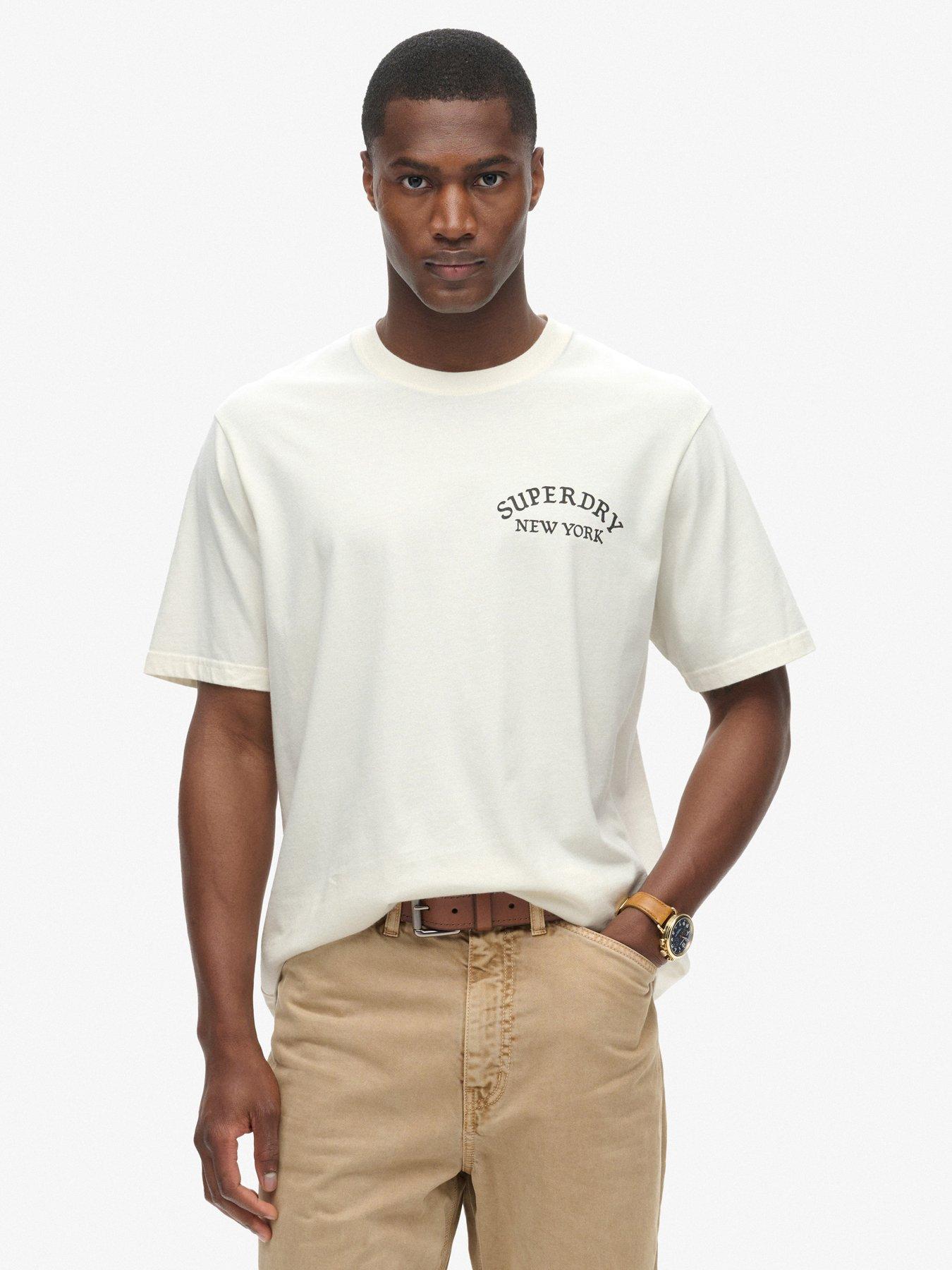 Image 2 of 6 of Superdry Tattoo Back Graphic T-Shirt - White