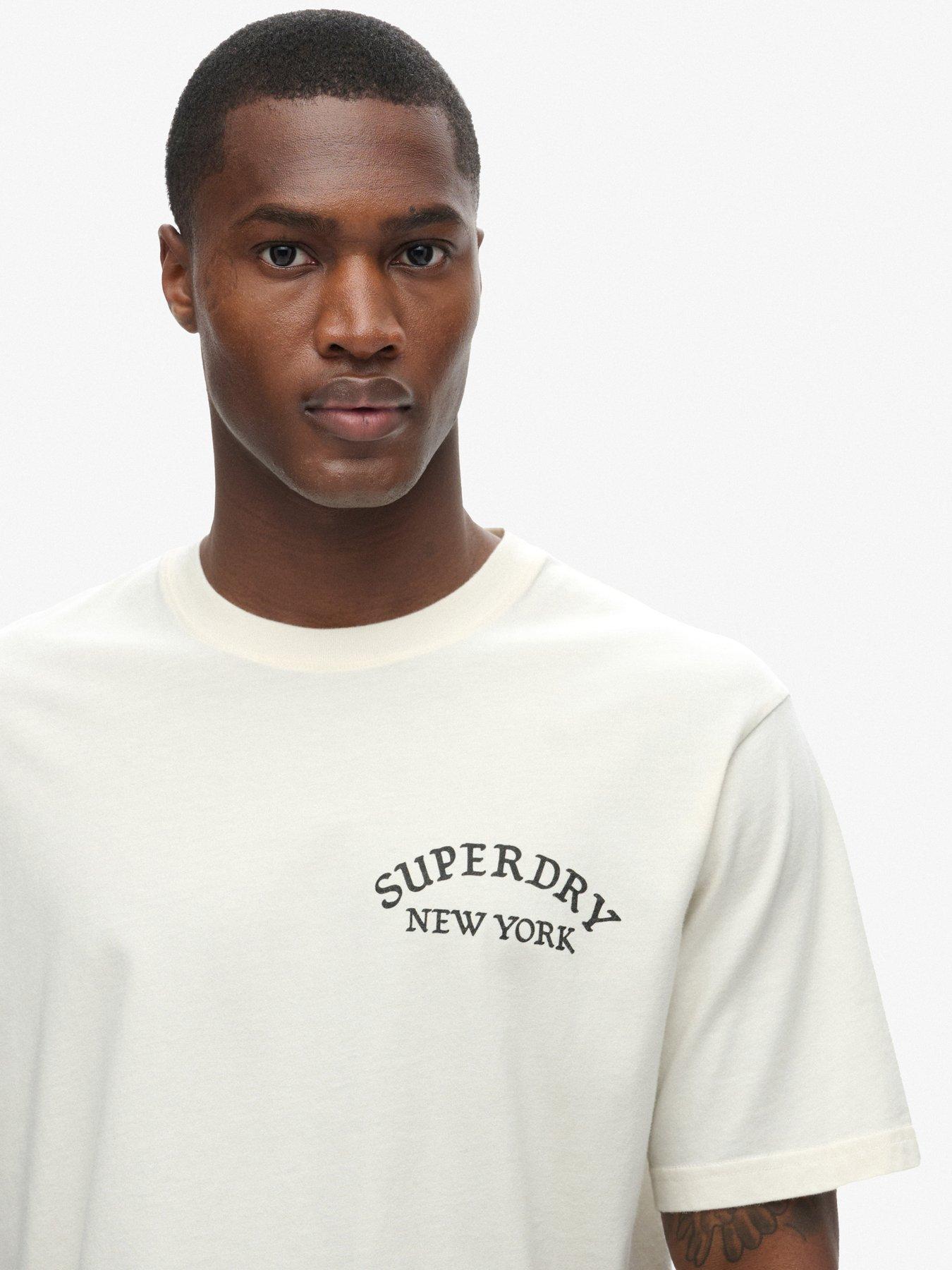 Image 4 of 6 of Superdry Tattoo Back Graphic T-Shirt - White