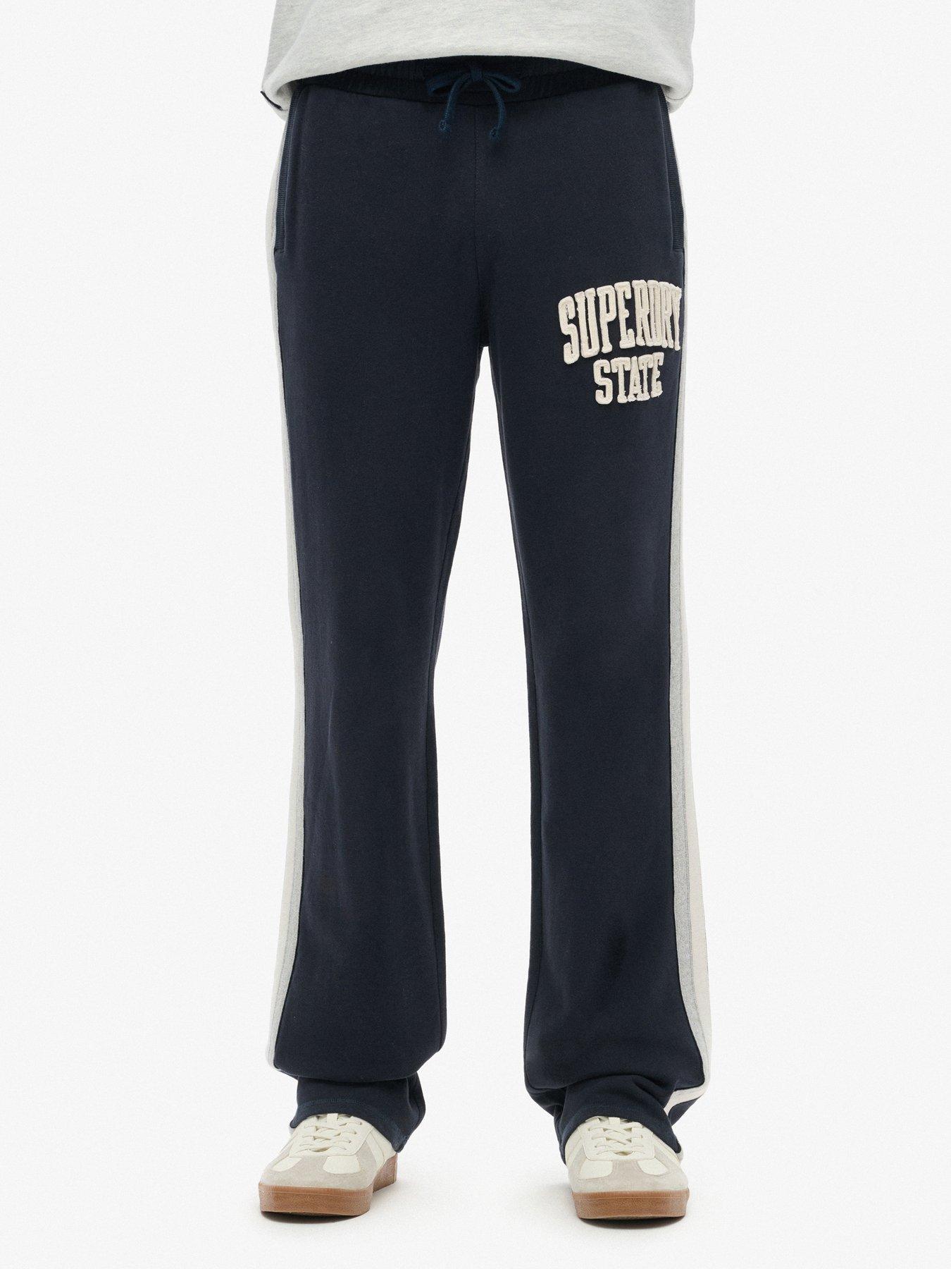 Image 1 of 6 of Superdry Vintage Athletic Joggers - Navy