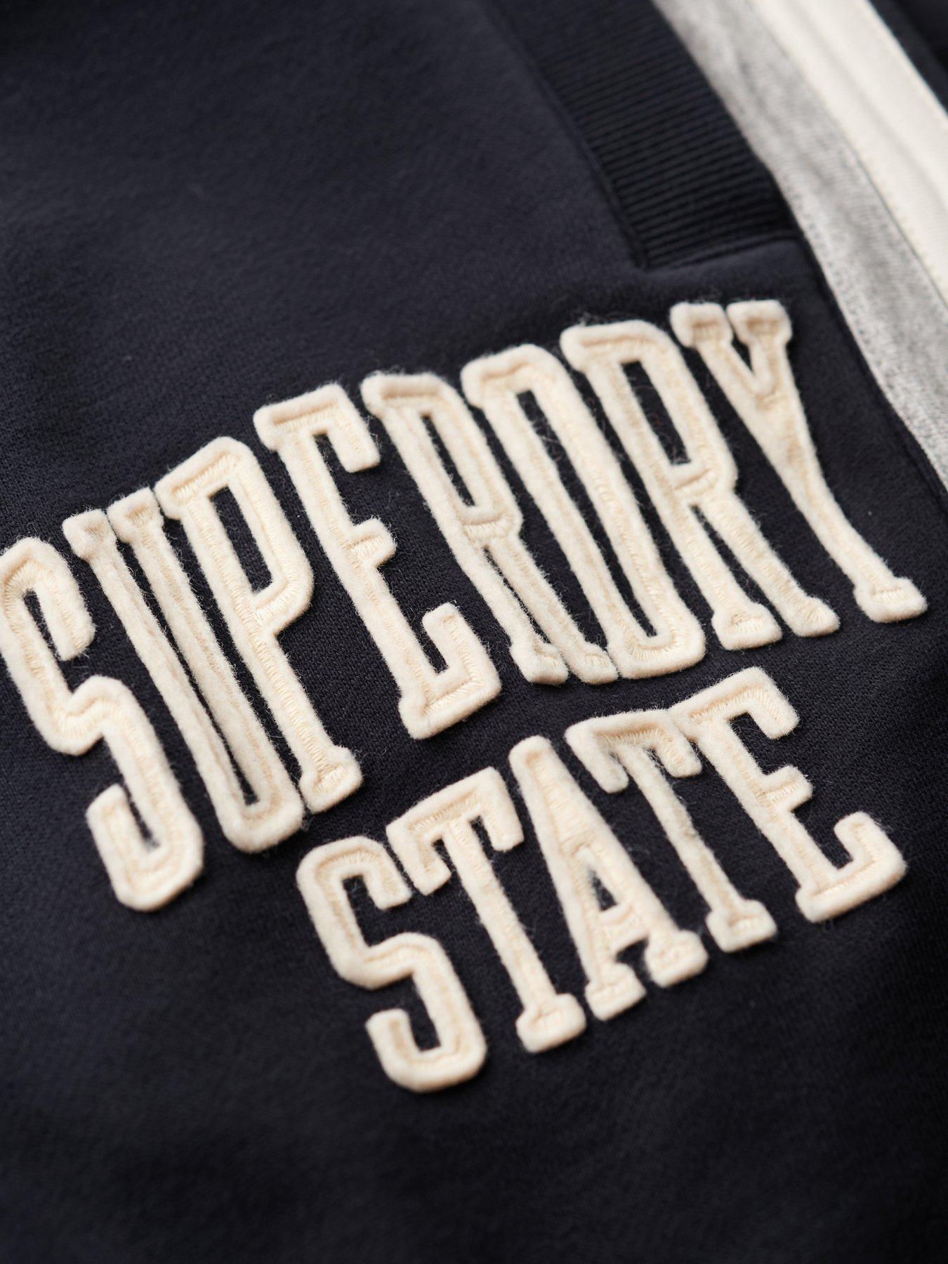 Image 4 of 6 of Superdry Vintage Athletic Joggers - Navy