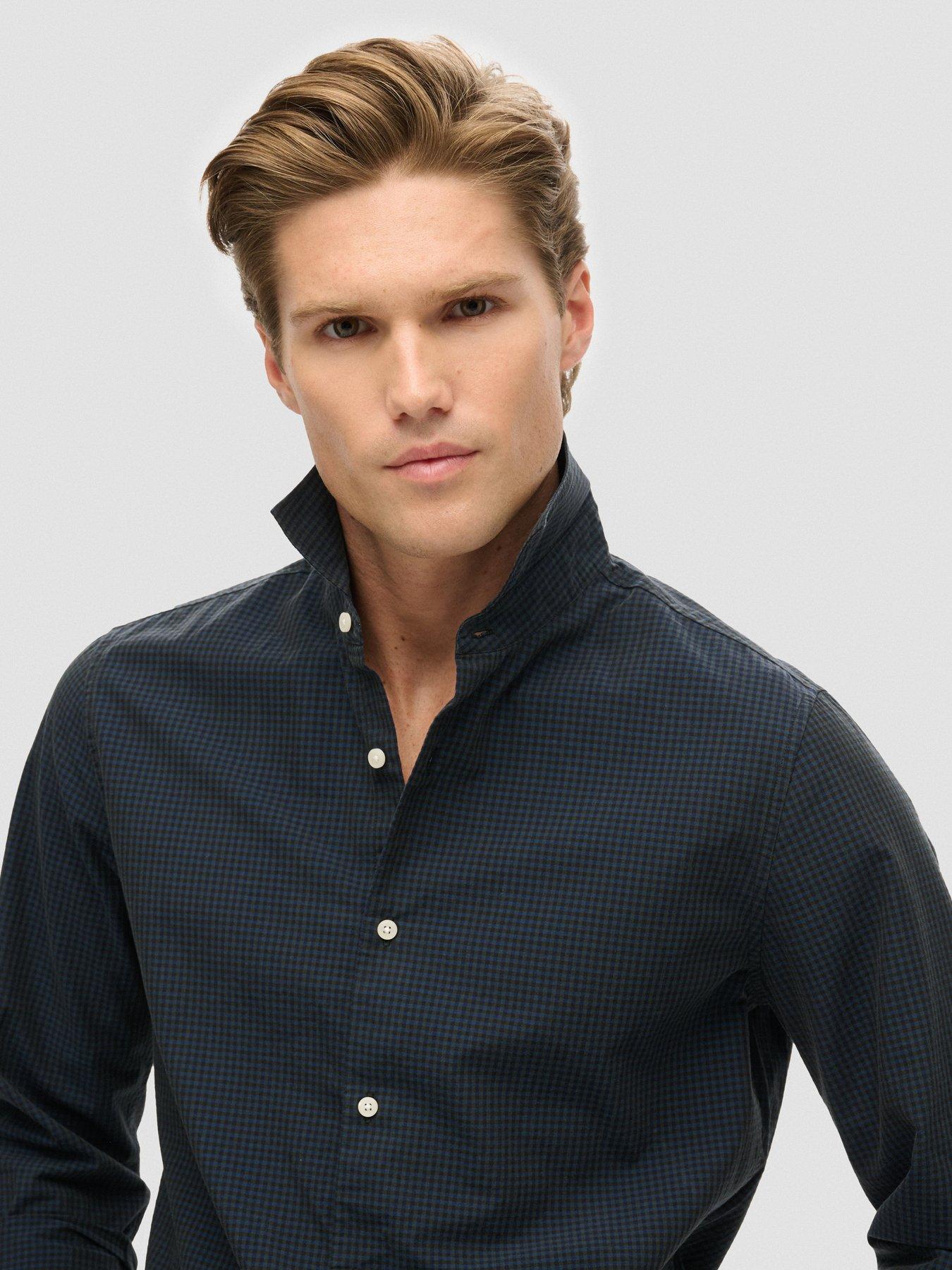 Image 4 of 4 of Superdry Long Sleeve Shirt - Navy