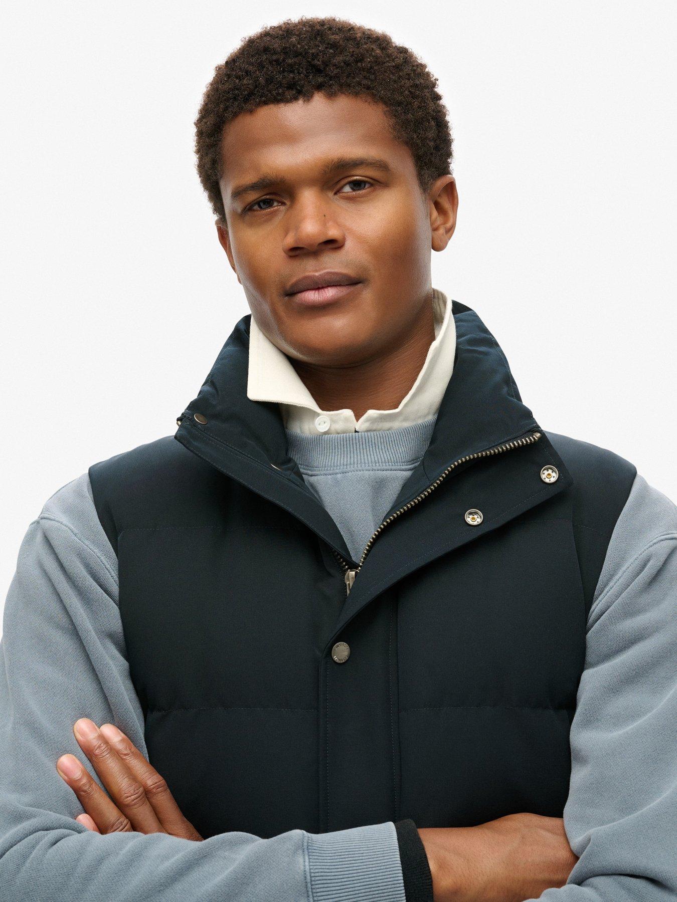 Superdry Non Hooded Everest Gilet- Navy Very