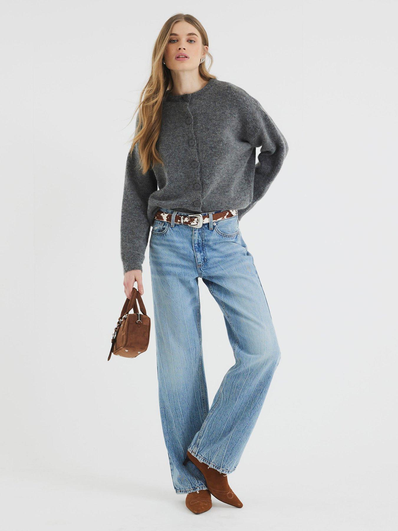 undefined Oversized Cardigan - Dark Grey