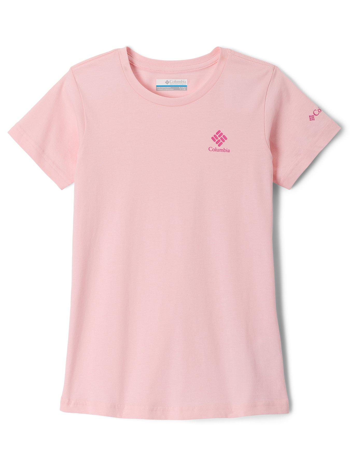 Columbia Girls Mission Lake Short Sleeve Graphic T-Shirt - Pink