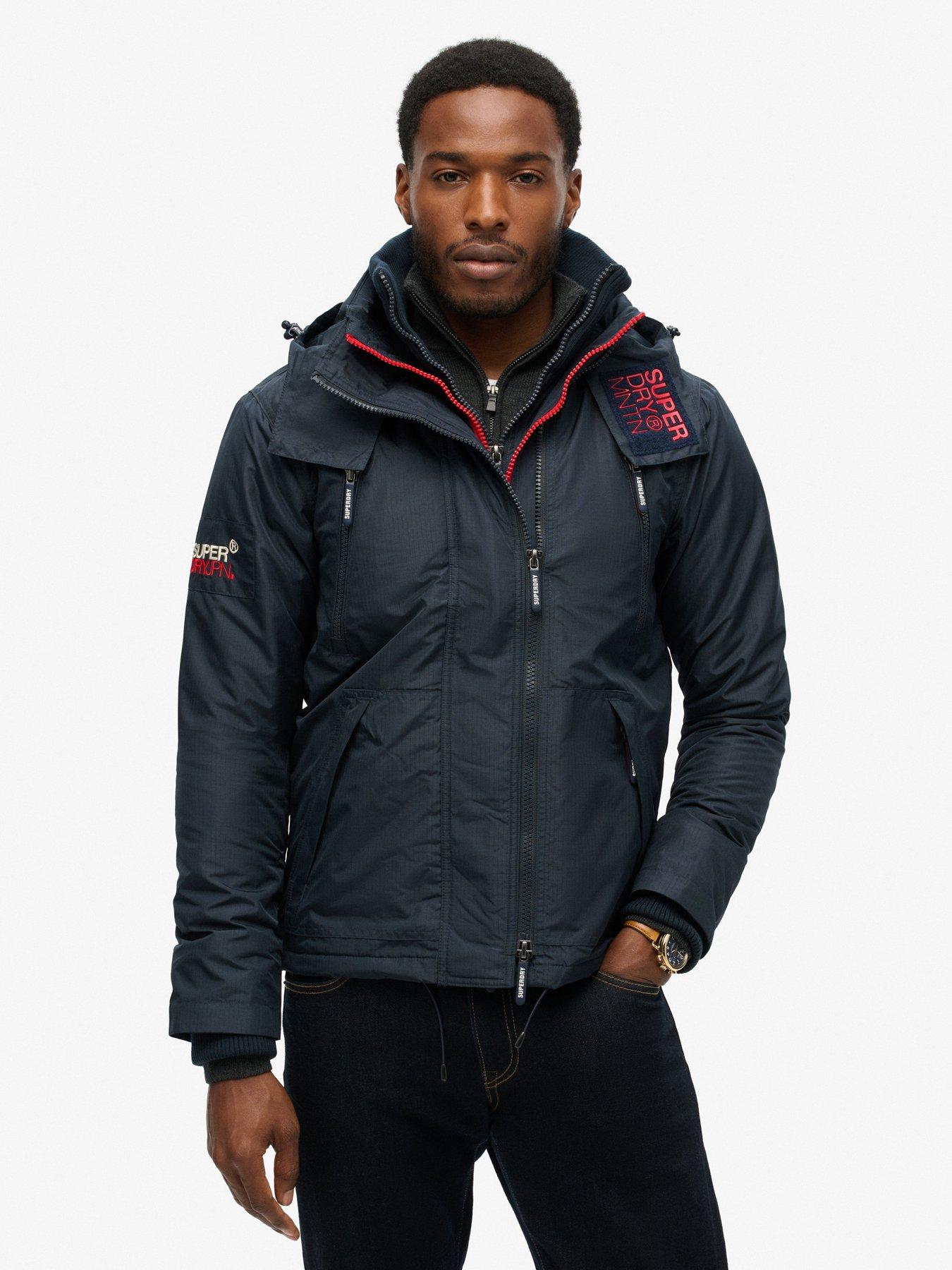 Superdry core down jacket navy on sale